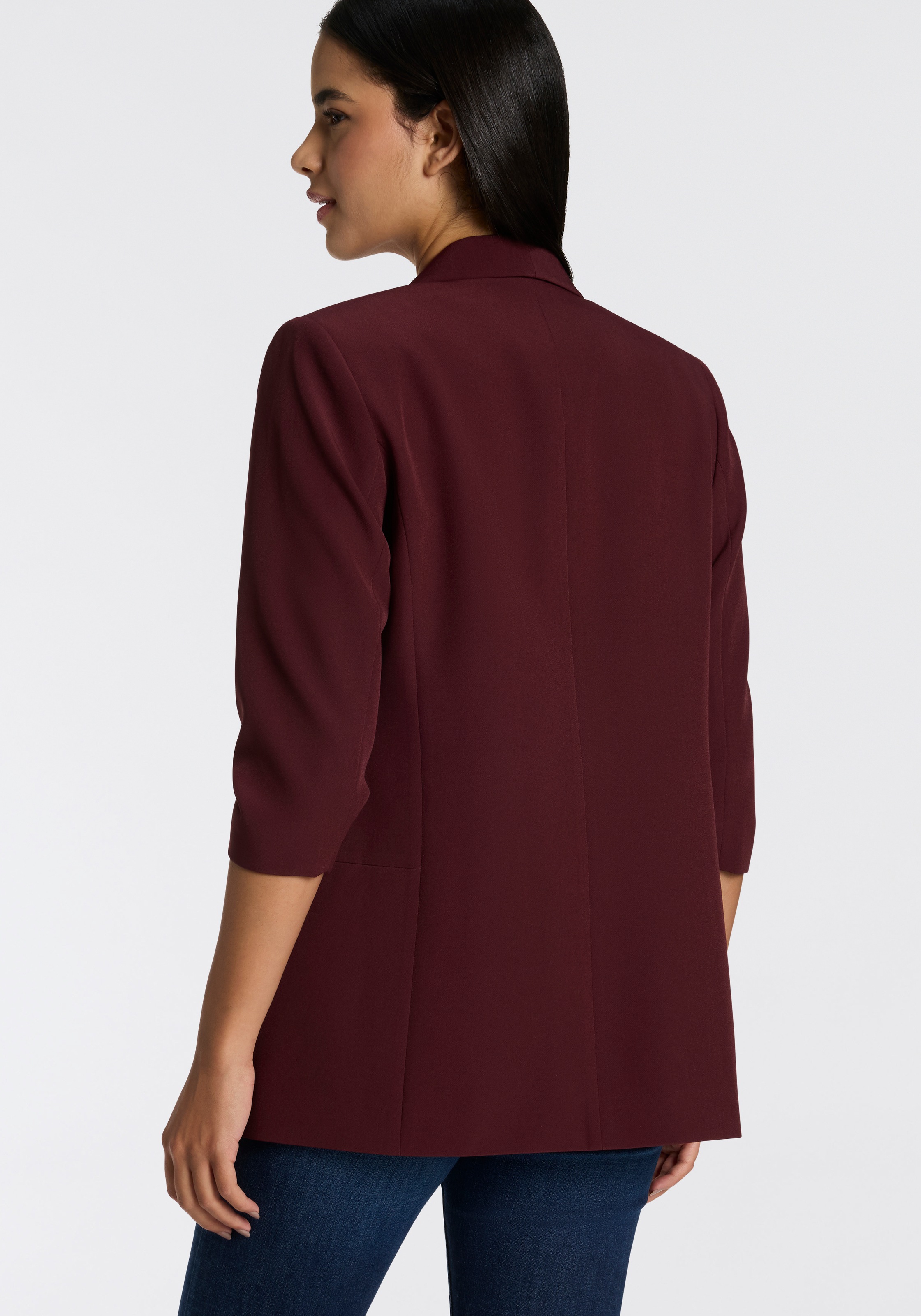 ONLY Kurzblazer "ONLELLA – Femininer Blazer mit 3/4-Ärmeln und Raffung", re günstig online kaufen