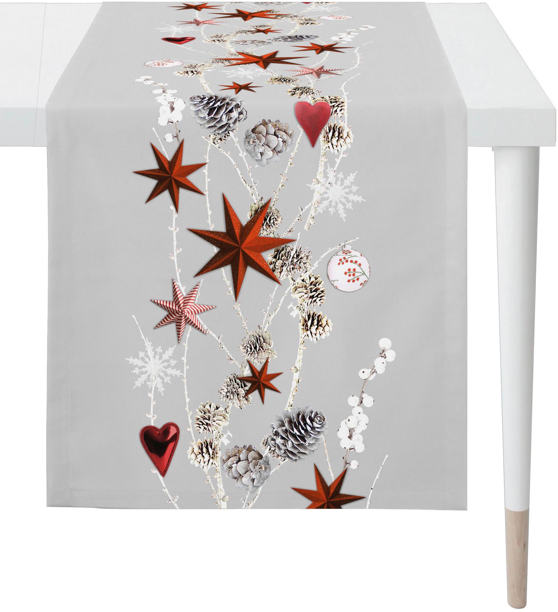 APELT Tischläufer "6204 WINTERWELT, Weihnachtsdeko, Weihnachten" Digitaldru günstig online kaufen