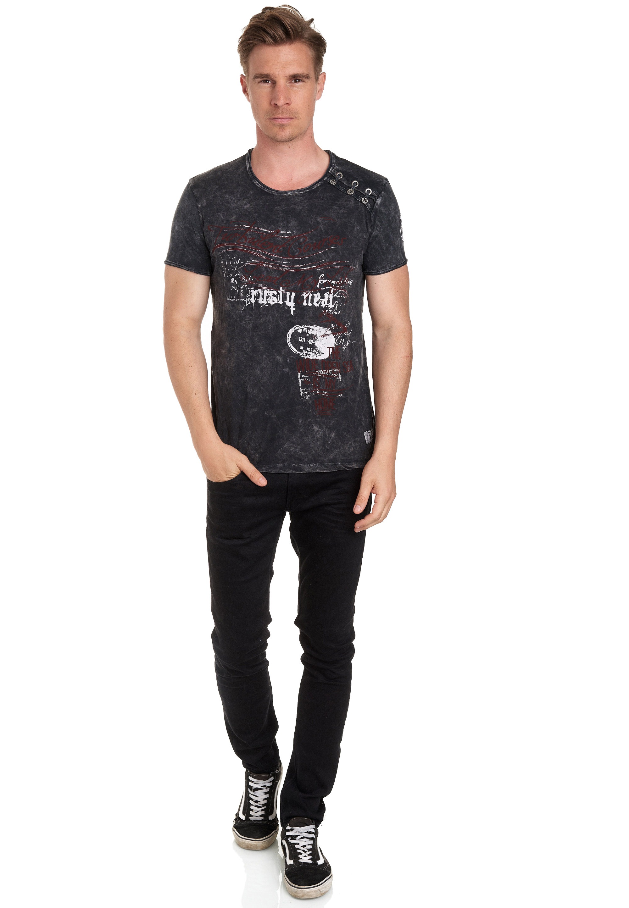 Rusty Neal T-Shirt in tollem Vintage-Look