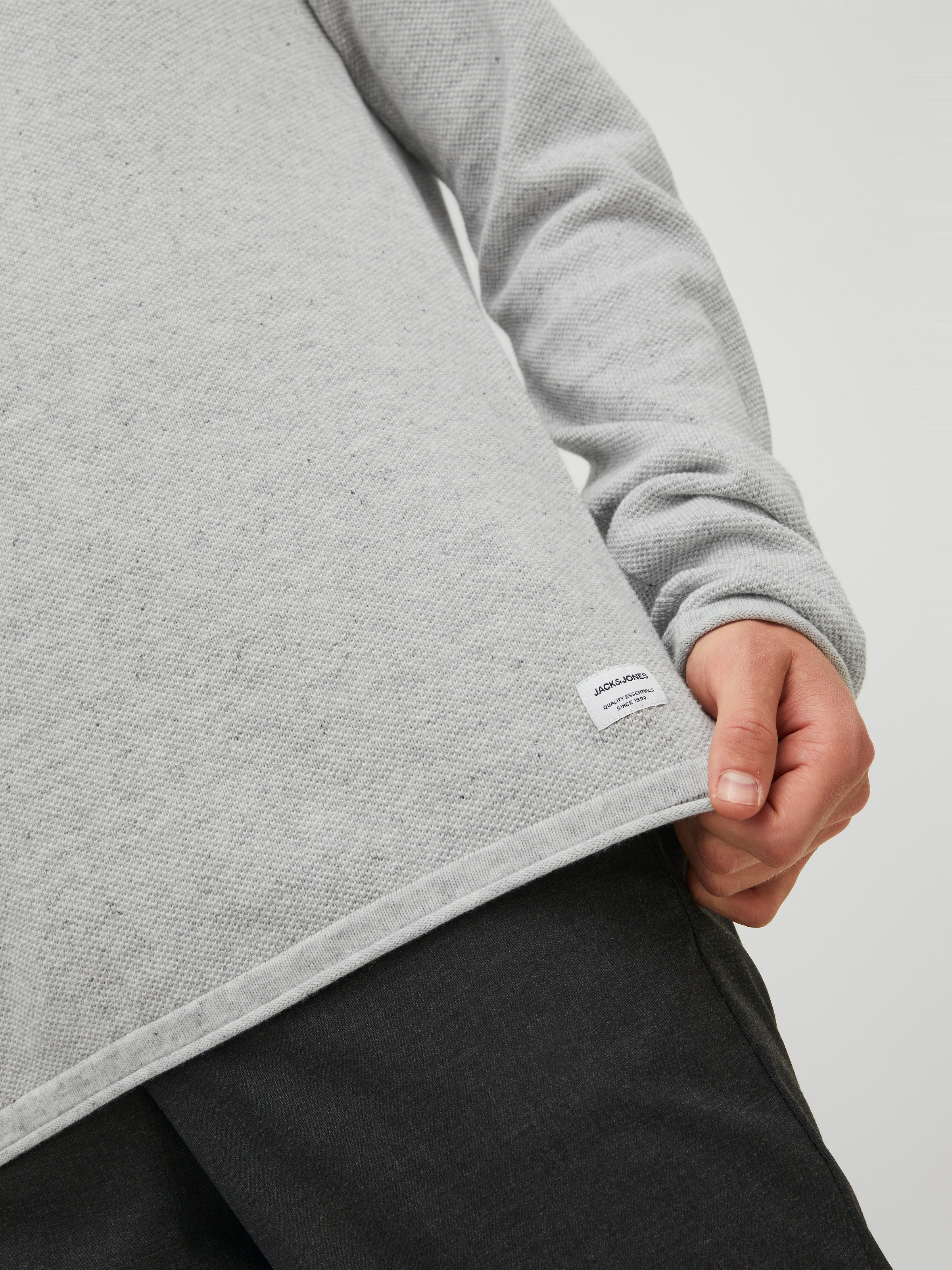 Jack & Jones Rundhalspullover »JJEHILL KNIT CREW NECK NOOS« Baumwolle, regular fit