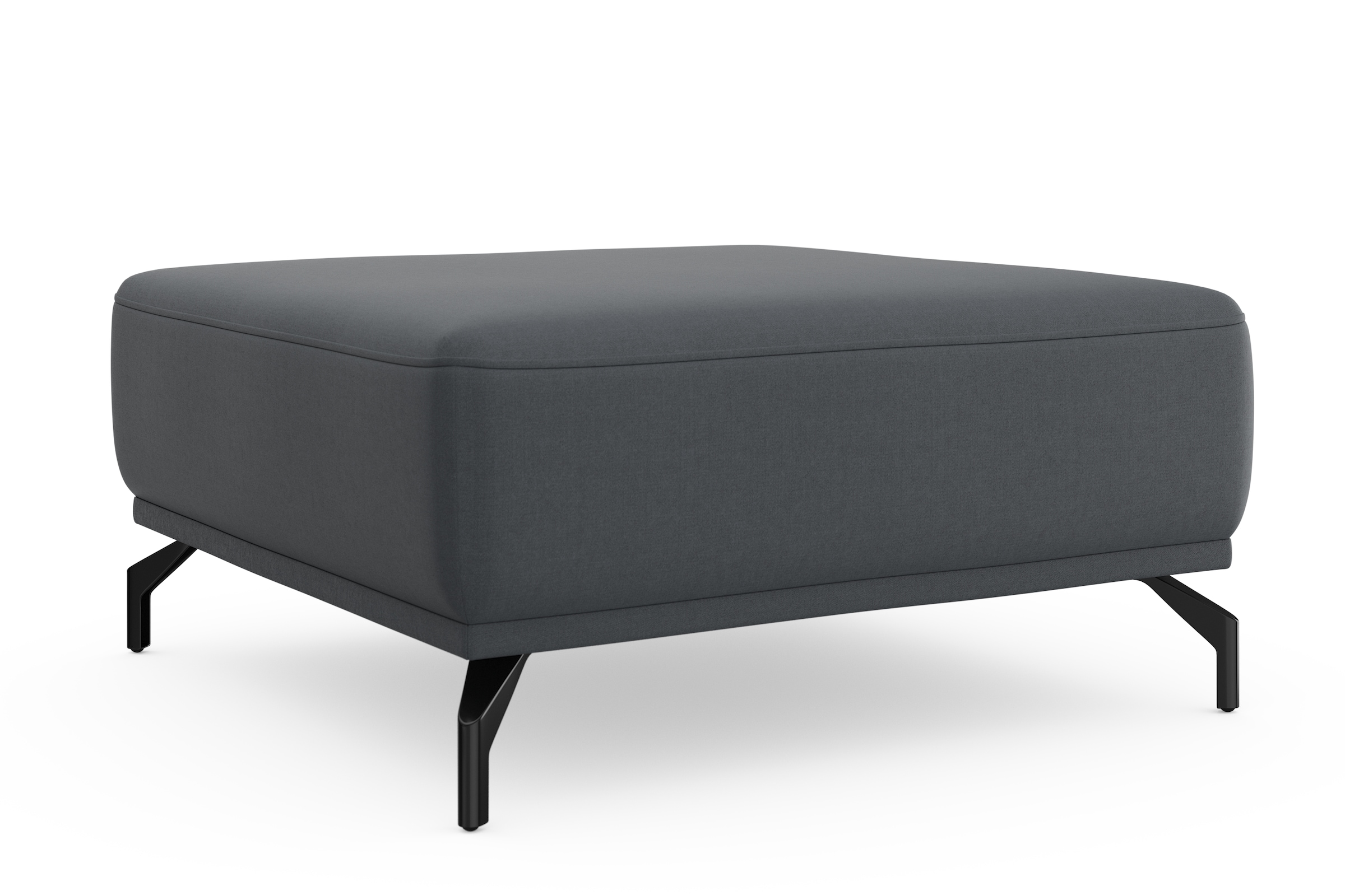 sit&more Hocker »Bailando«, mit Federkern und schwarzen, matten Metallfüßen