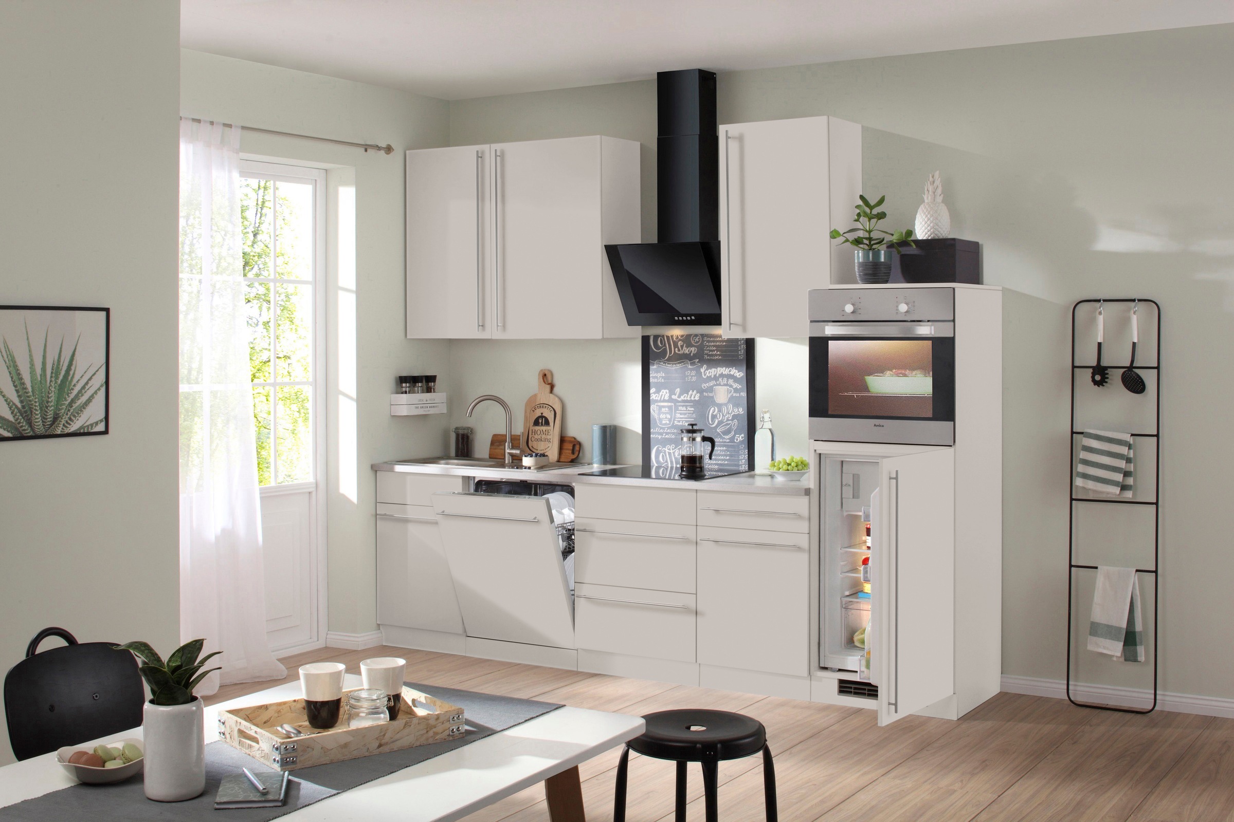 wiho Küchen Hängeschrank »Chicago«, 60 cm breit, 90 cm hoch, für viel Stauraum