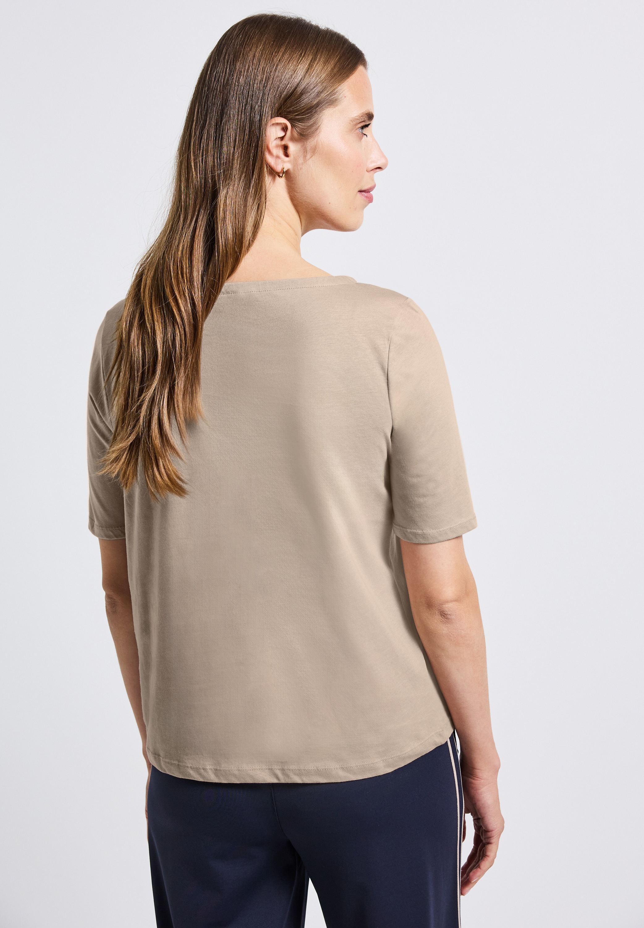 STREET ONE T-Shirt, U-Boot Ausschnitt, Basic günstig online kaufen