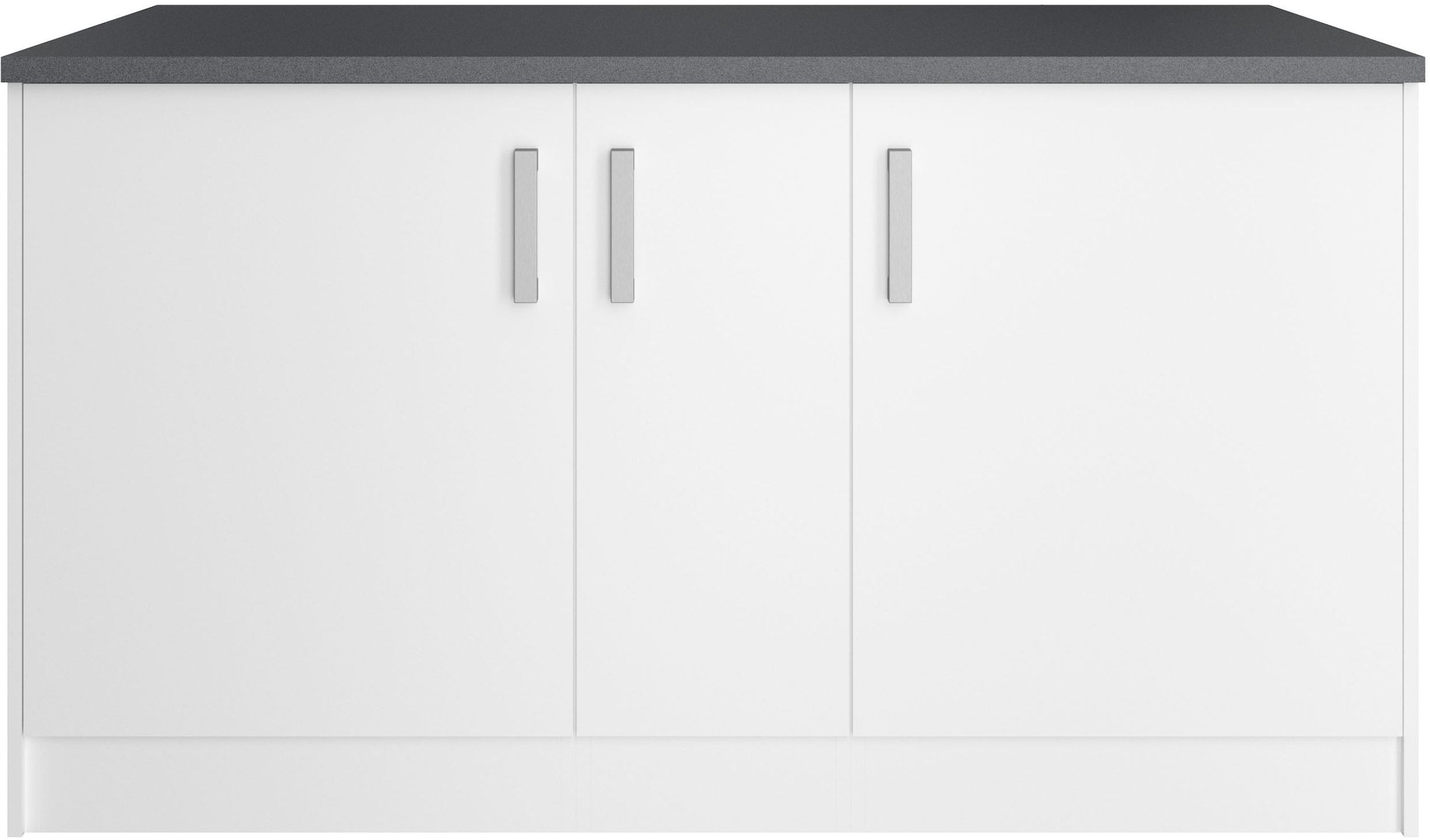 KOCHSTATION Kücheninsel »KS-Toronto«, Breite 153 cm, MDF-Fronten, Flaschenregal