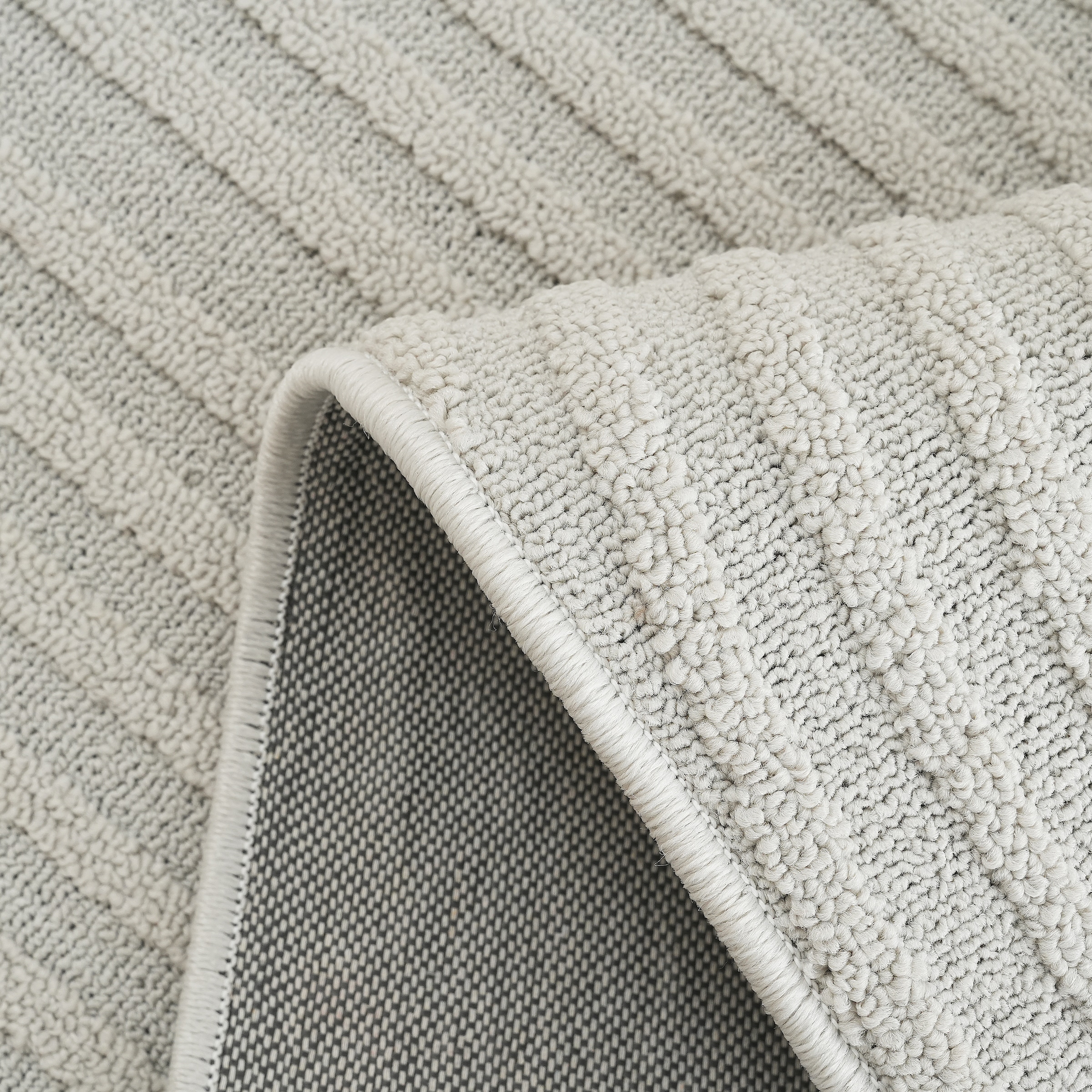my home Teppich »Jola Hoch-Tief-Design, Scandi-Look, Zen«, rechteckig, 7 mm Höhe, Boho, Modern, 3D, Wohnzimmer, Schlafzimmer, wasserabweisend