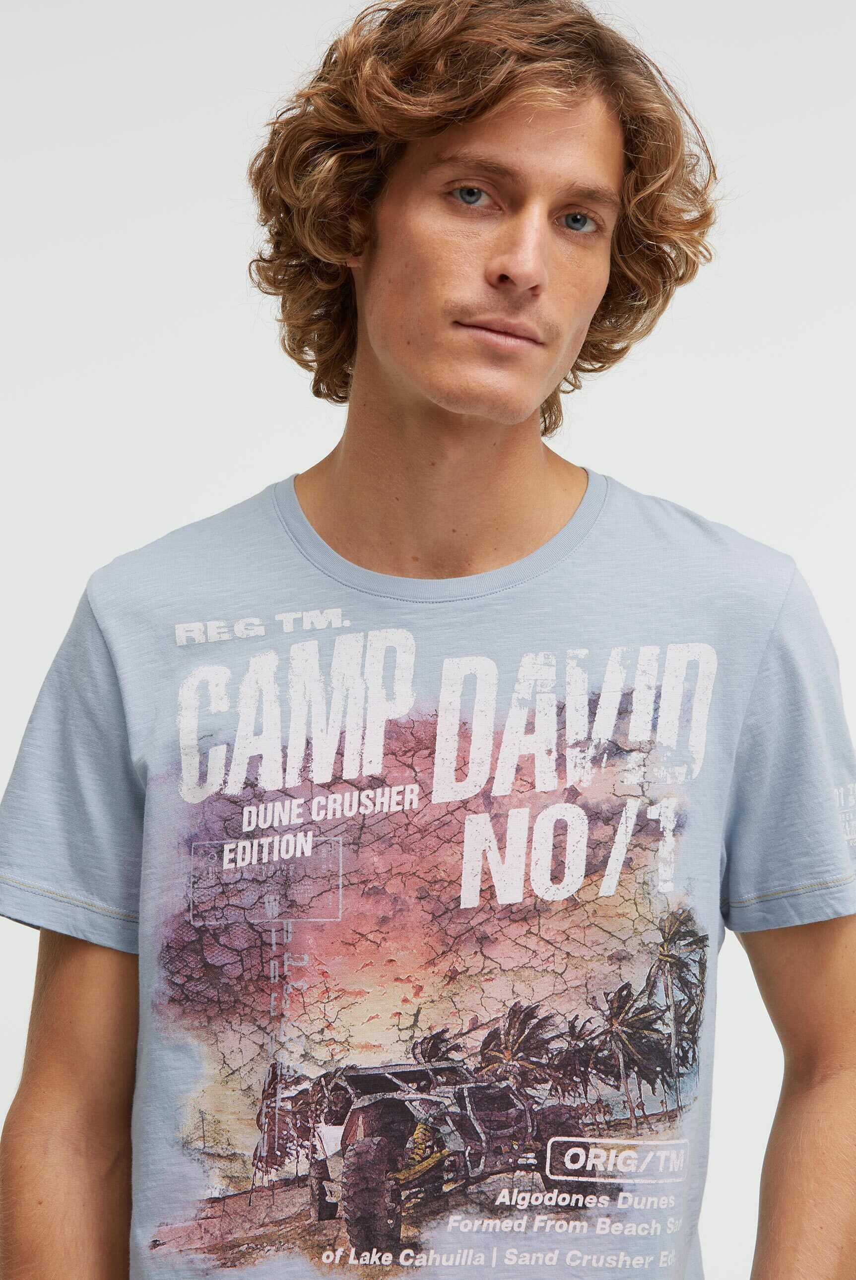 CAMP DAVID Rundhalsshirt aus Baumwolle