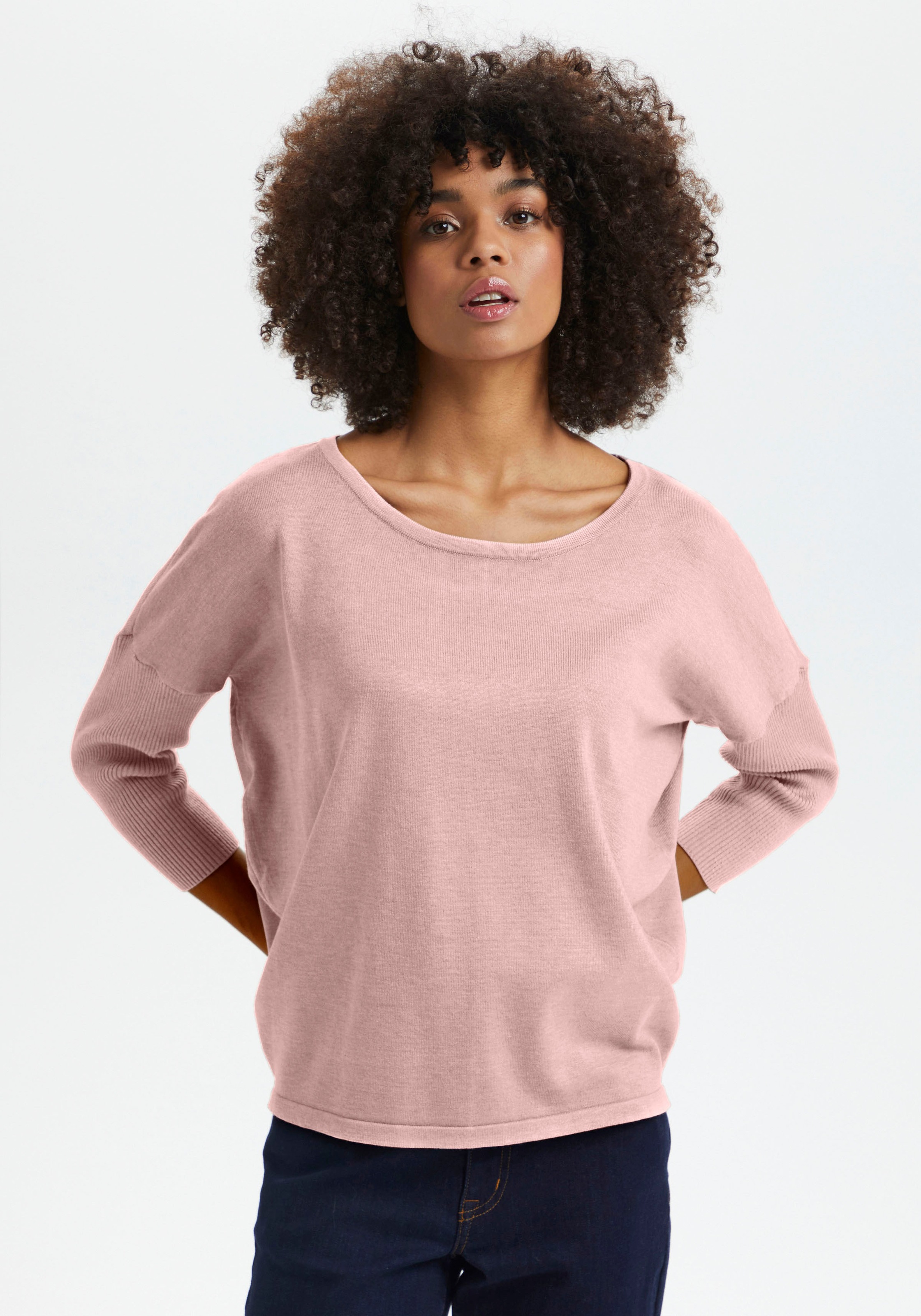 Saint Tropez Rundhalspullover "A2561, MilaSZ R-Neck Pullover"