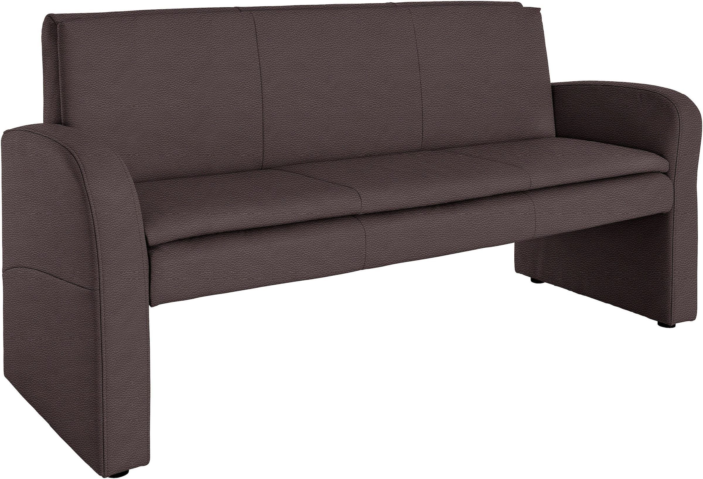 exxpo - sofa fashion Hockerbank "Cortado, 3-Sitzer mit hohem Sitzkomfort", hohe Bodenfreiheit, schöne Detailverarbeitung