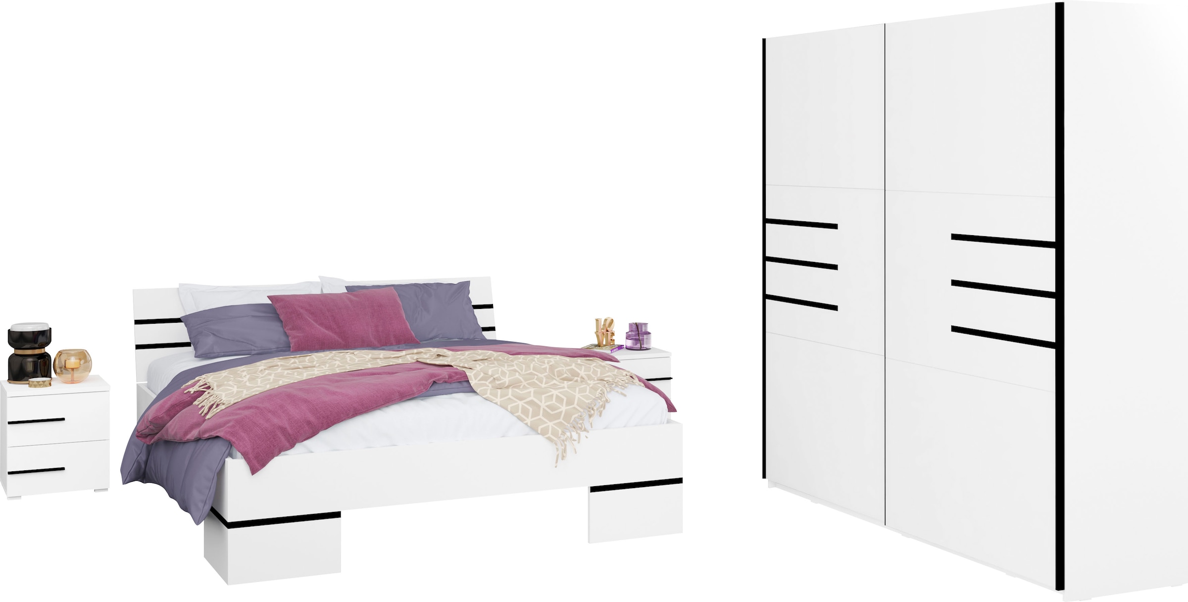 INOSIGN Schlafzimmer-Set "Violla", aus FSC-zertifiziertem Holzwerkstoff