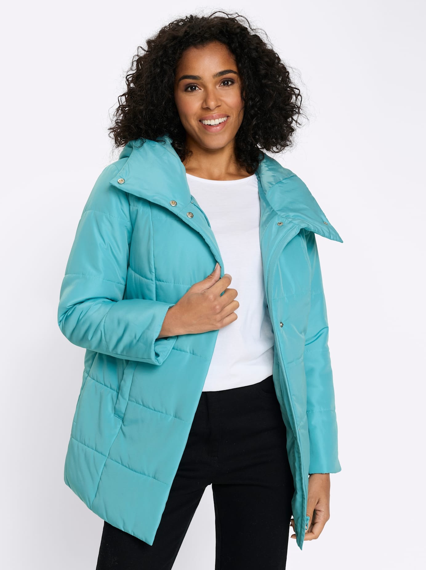 Classic Basics Steppjacke mit Kapuze