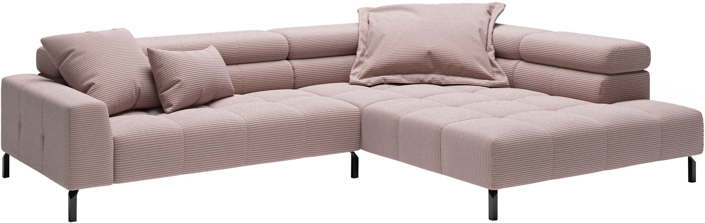 Places of Style Ecksofa "Cleveland, L-Form, incl. Kopfteilverstellung, Brei günstig online kaufen