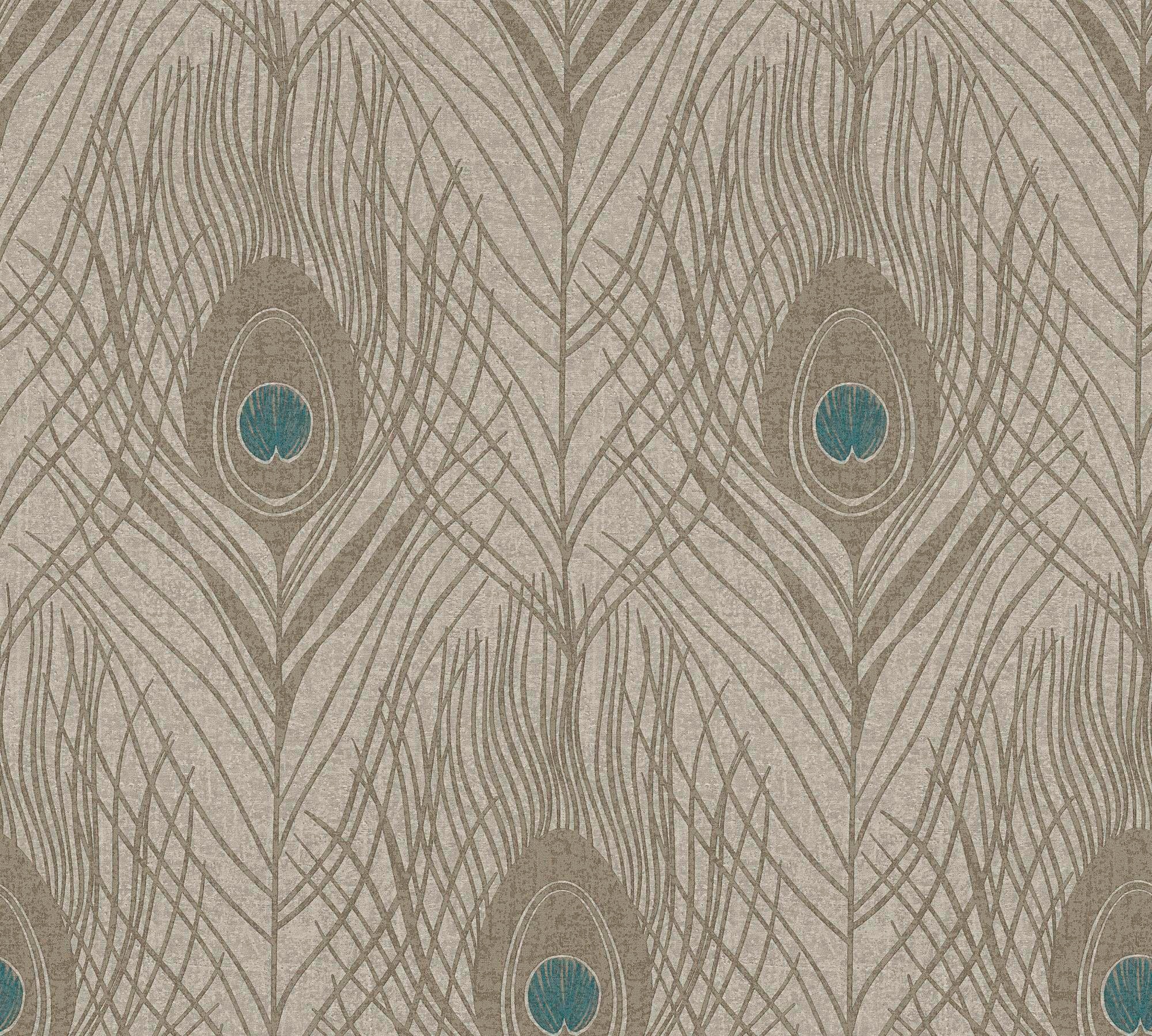 Architects Paper Vliestapete "Absolutely Chic" Motiv abstrakt naturalistisch glatt Designtapete Tapete Federn Tapeten Wohnzimmer Schlafzimmer Küche Optik
