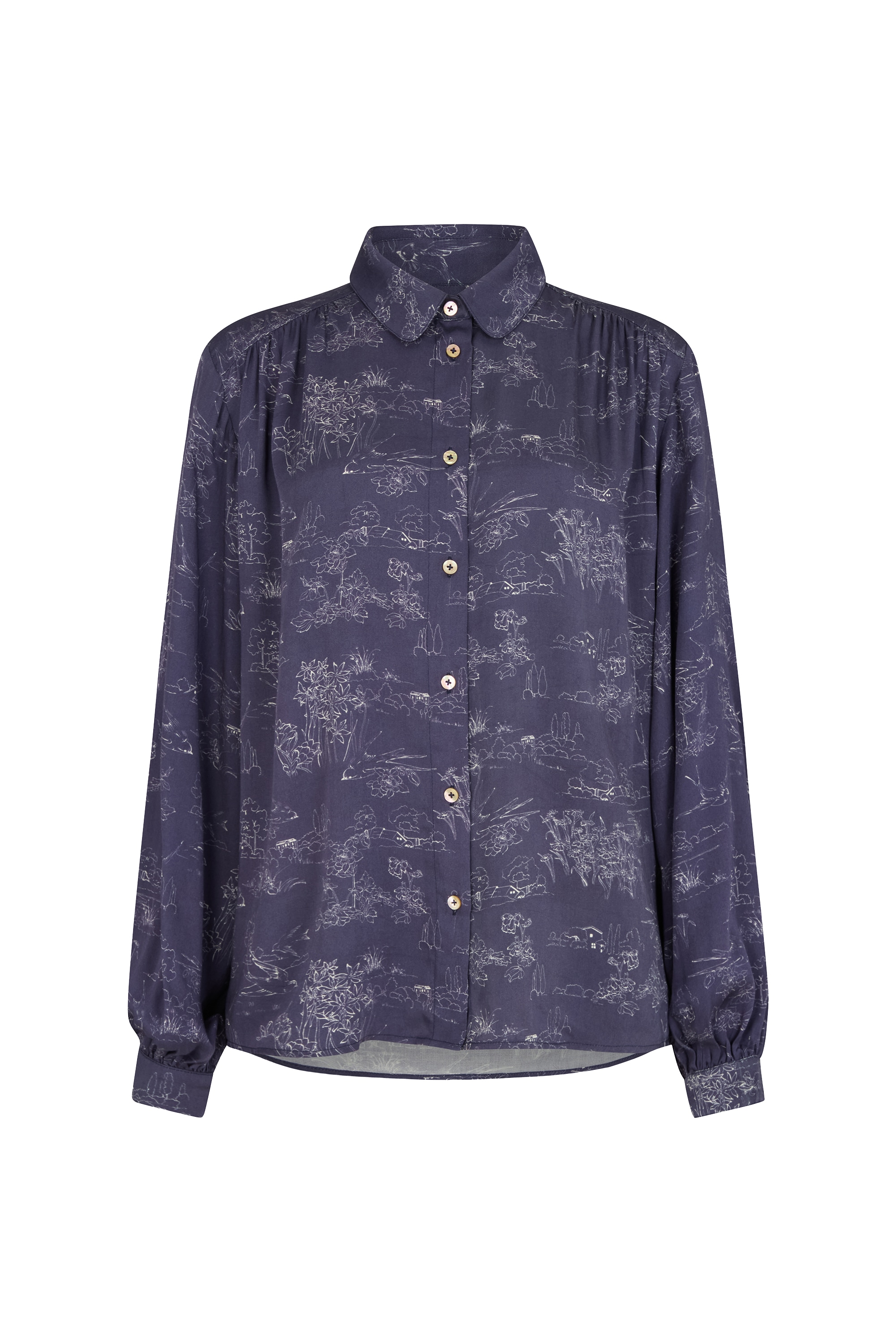 Lily and Lionel Hemdbluse "Marrianne Peter Pan Collar Shirt Damen" günstig online kaufen