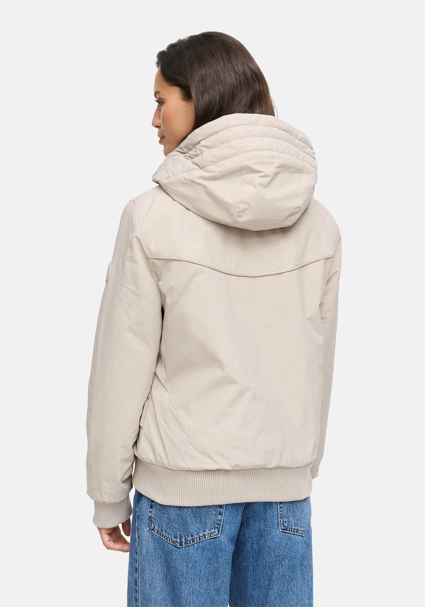 Marikoo Winterjacke »Mooni 16«, Gefütterte Winterjacke mit Kapuze und Kordelzug