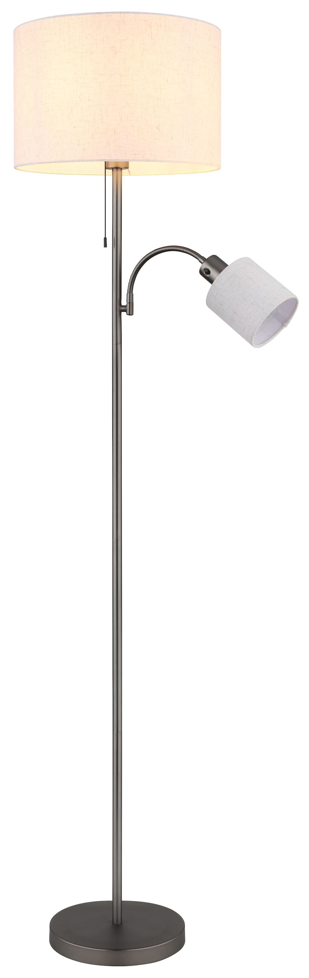 NOWA Stehlampe »THEA« E27 1 Stk. Fluter & Leselicht getrennt schaltbar, Flexarm