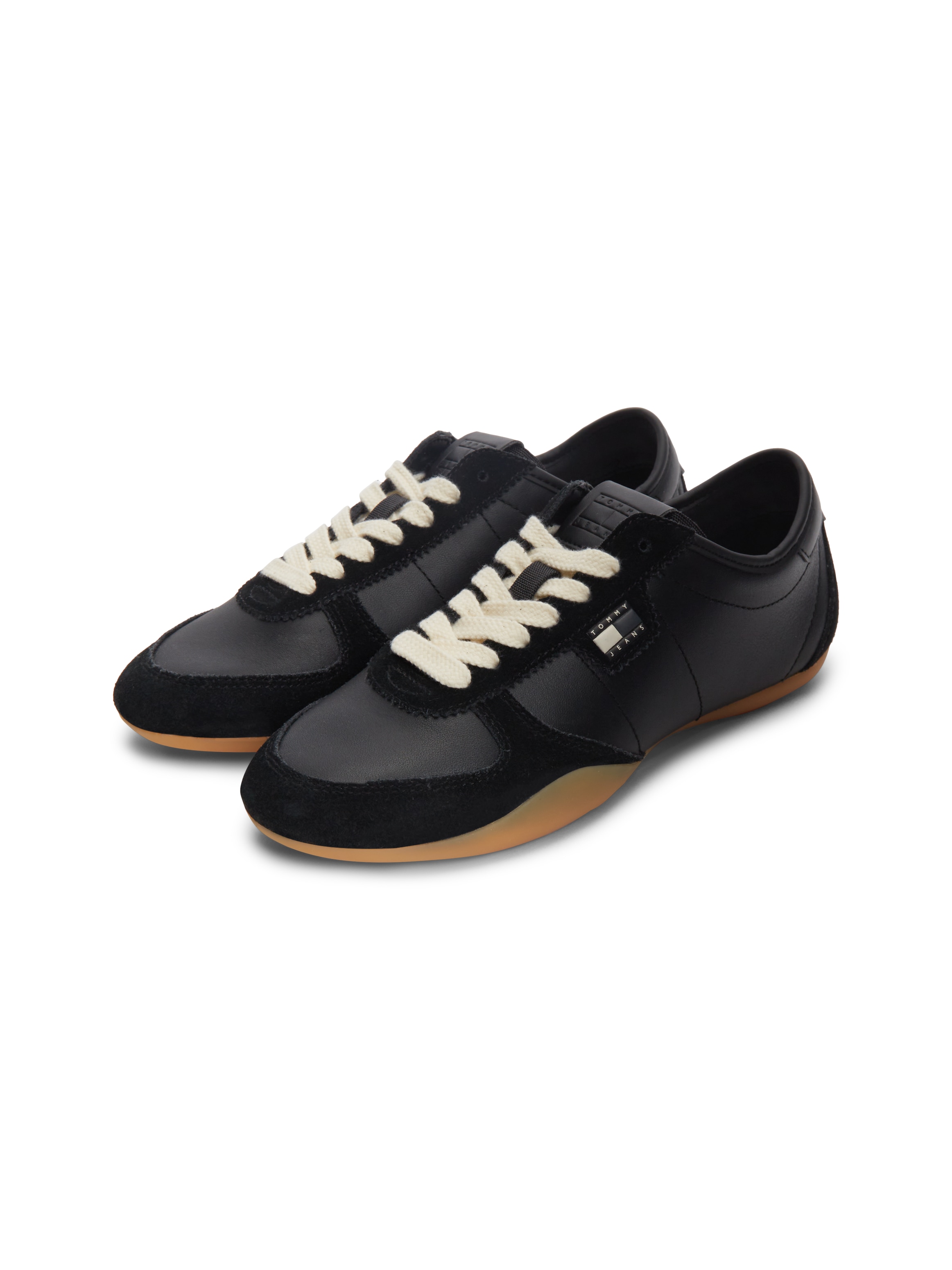 Tommy Jeans Sneaker "TJ BALLET SNEAKER" Freizeitschuh, Halbschuh, Schnürschuh im Retro-Look