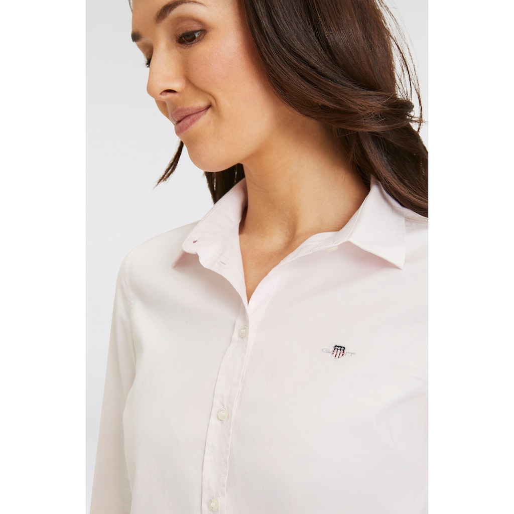 Gant Langarmbluse »SLIM STRETCH OXFORD SHIRT«, mit Locker-Loop-Schlaufe