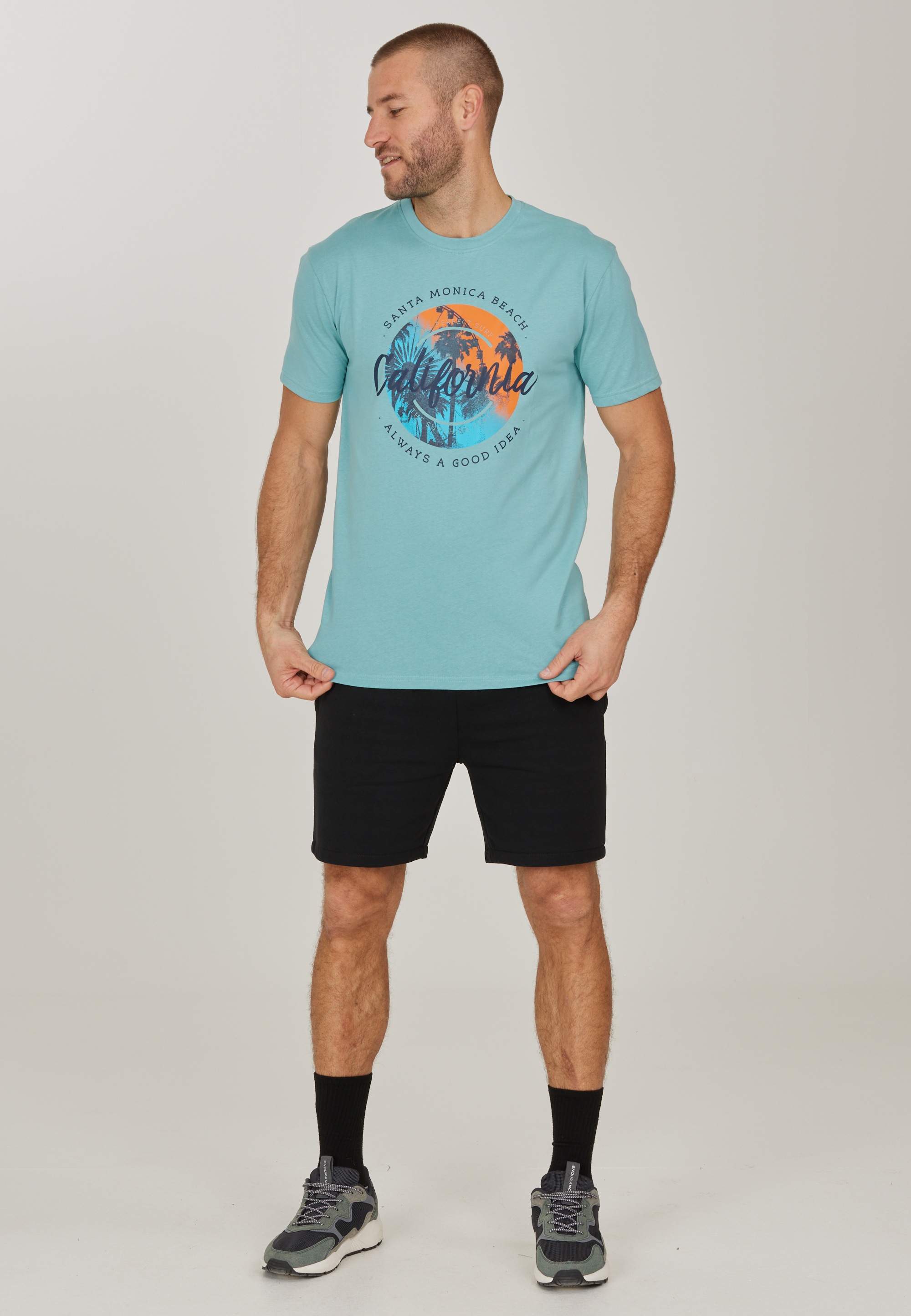 CRUZ T-Shirt »Edmund«, mit coolem Print