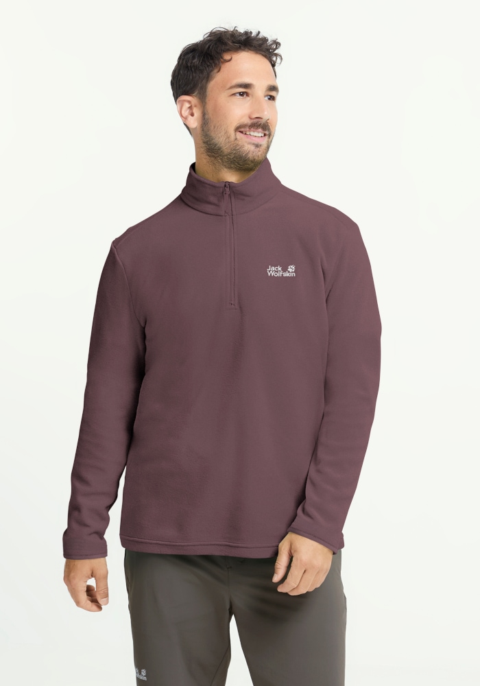Jack Wolfskin Fleecepullover "TAUNUS 100 HZ M", mit Reißverschluss, wasserabweisend, windabweisend, atmungsaktiv
