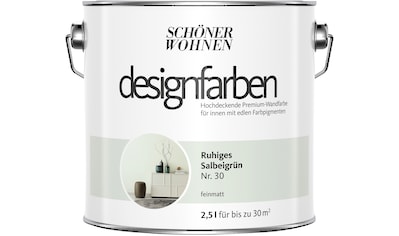 SCHÖNER WOHNEN-Kollektion Wandfarbe »Designfarben«, 2,5 Liter, Ruhiges Salbeigrün Nr.... kaufen