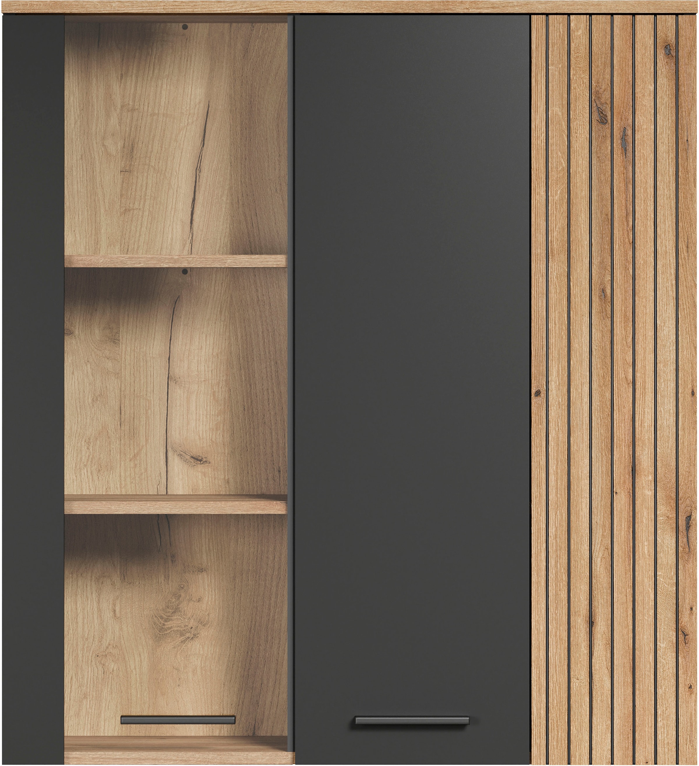 INOSIGN Hängevitrine "Estepona" 1 Stk. tlg. Tür mit Akustikpaneel-Look günstig online kaufen