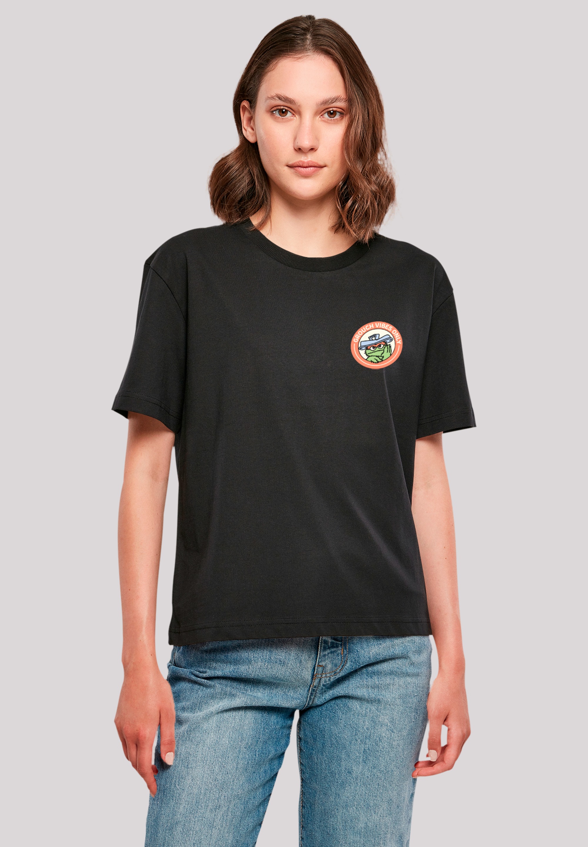 F4NT4STIC T-Shirt "Sesamstraße Grouch Vibes Only", Premium Qualität günstig online kaufen