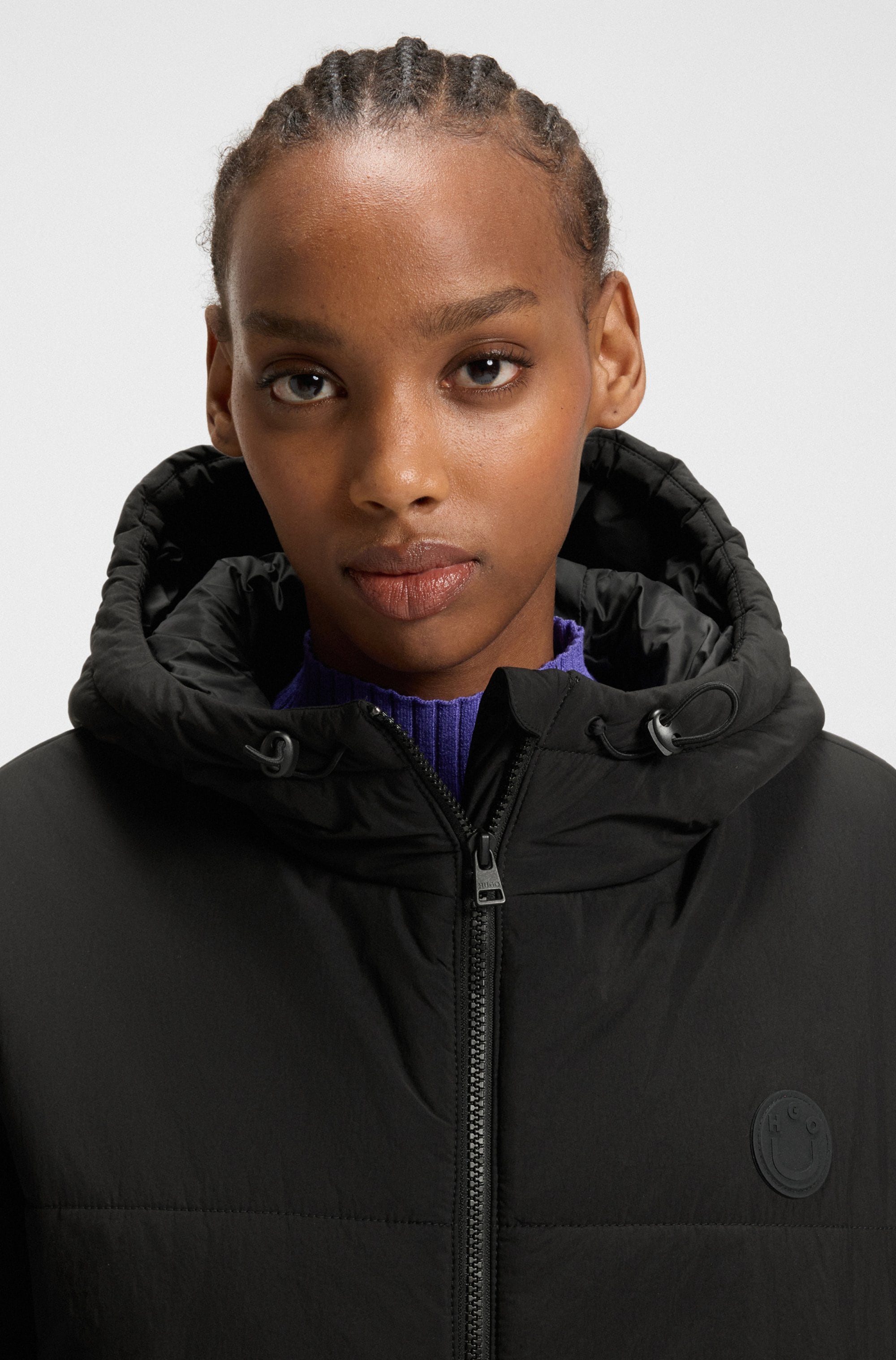 HUGO Blue Steppjacke »Freya«, mit Kapuze, Relaxed Fit, mit Kapuze