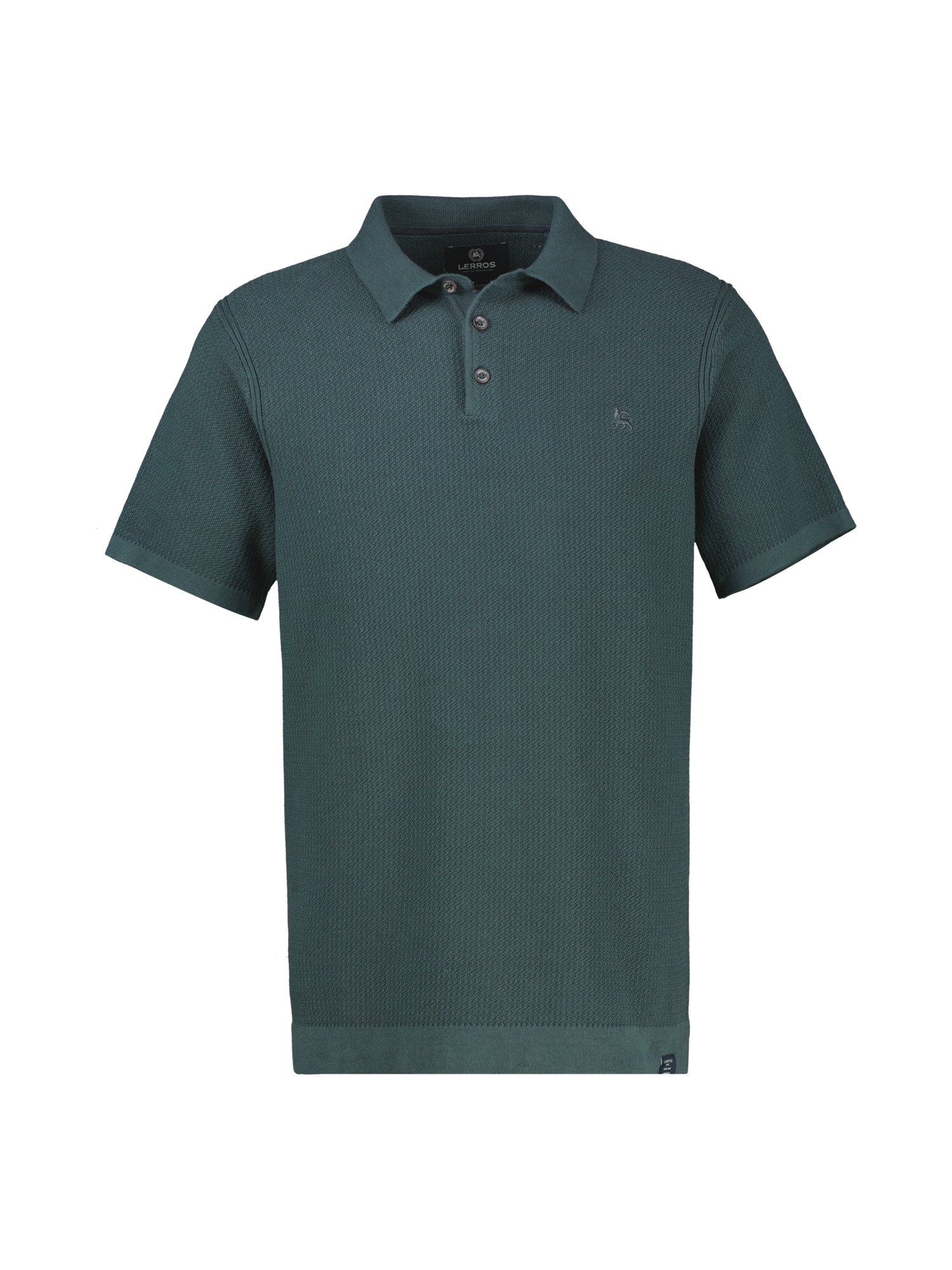LERROS Poloshirt »Polohemd in legerer Strickoptik aus griffiger Baumwolle«