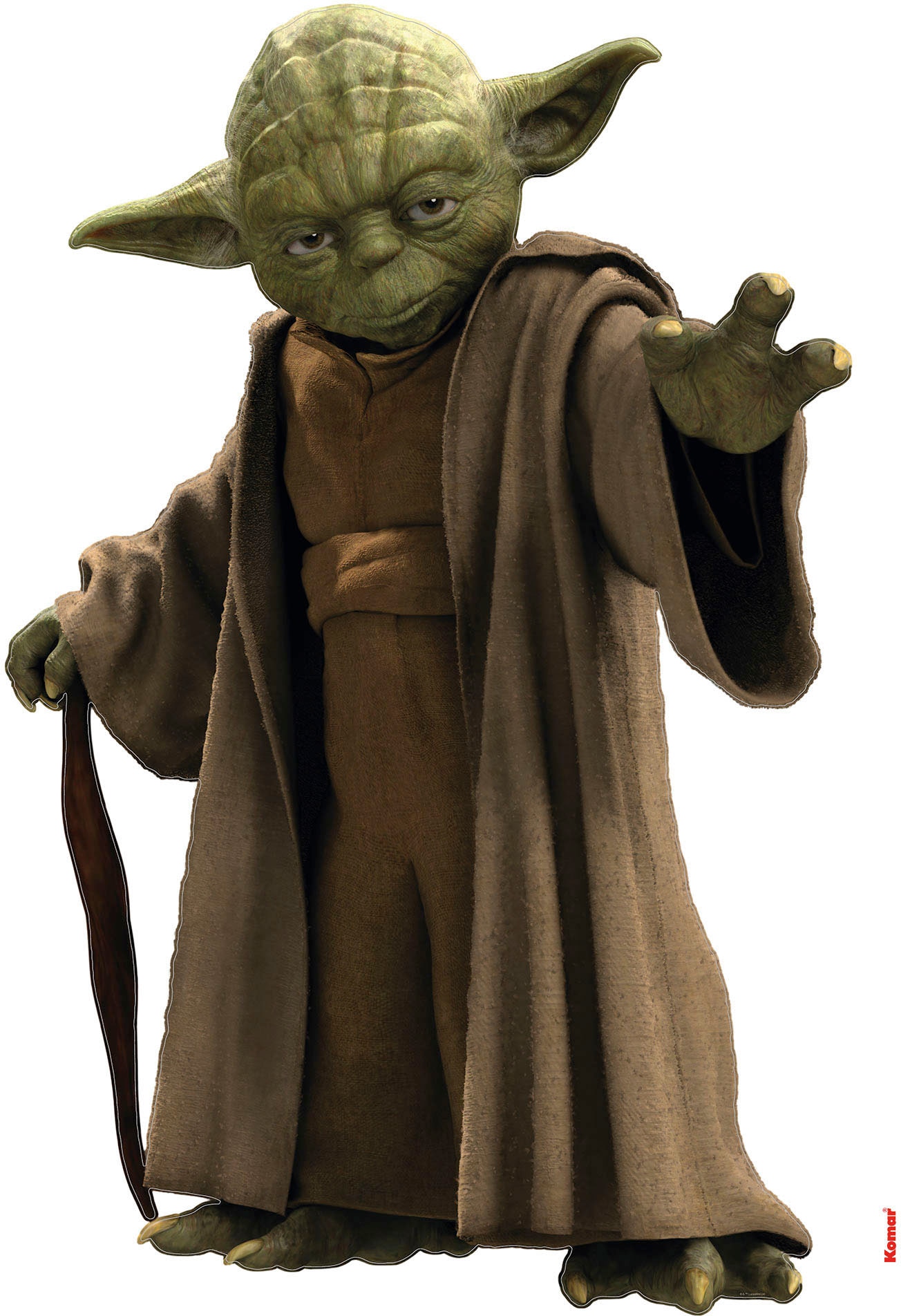 Komar Wandtattoo »Wandtattoo - Star Wars Yoda - Größe 100 x 70 cm«, (1 St.)