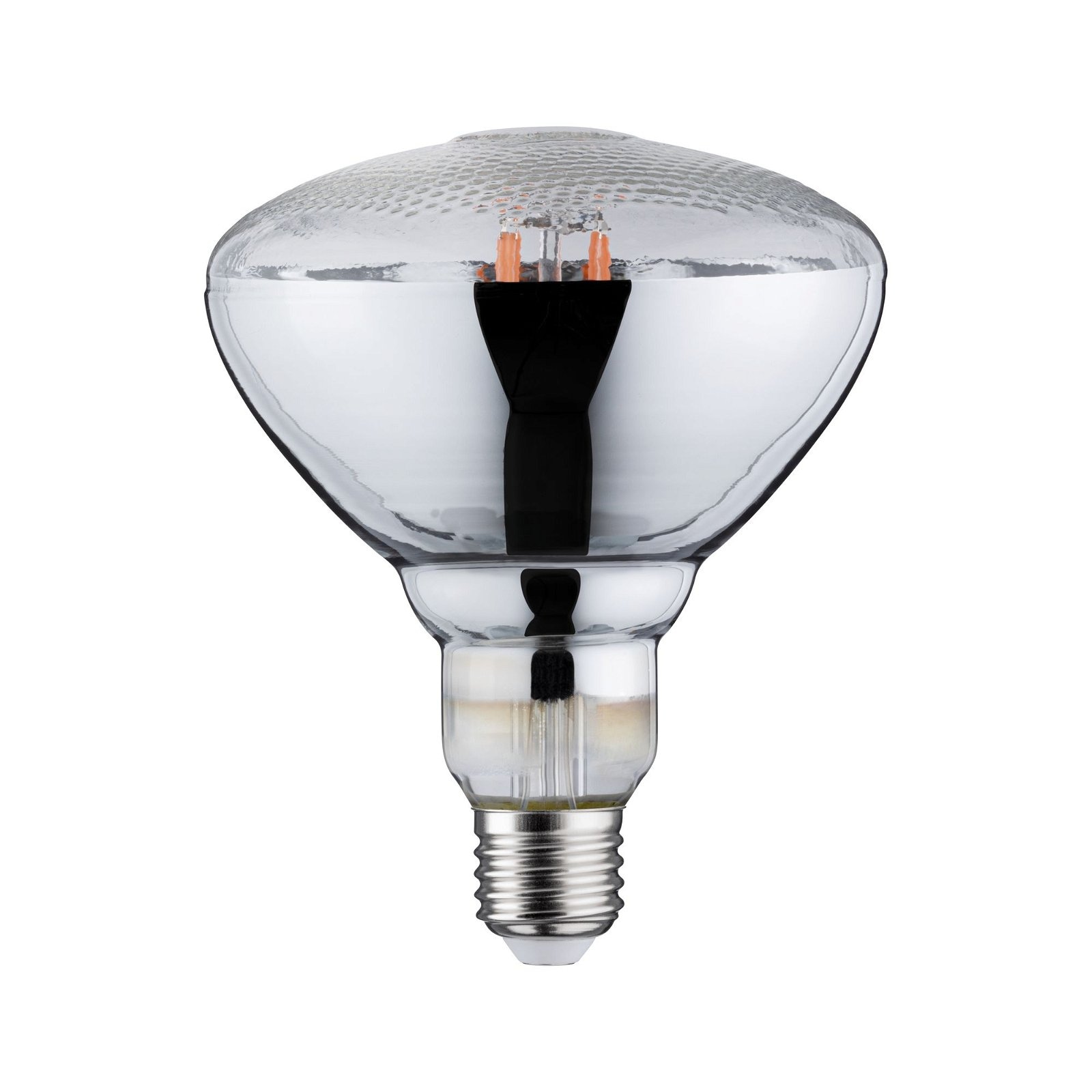 PAULMANN LED-Leuchtmittel "Filament Plant PAR38 6,5W 230V", L:14,8cm Ø:12cm, silber, Leuchtmittel