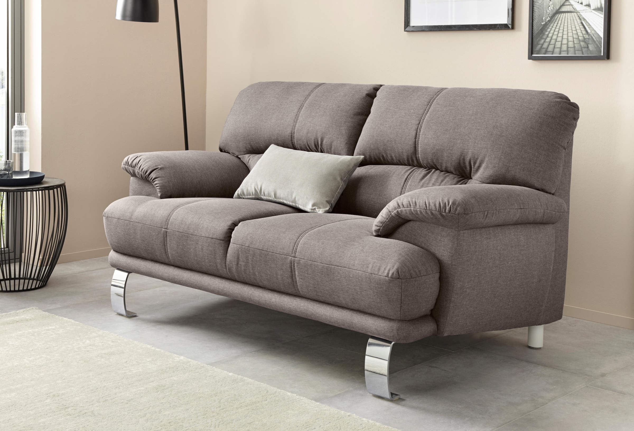 TRENDMANUFAKTUR 2-Sitzer "Cecilia II, mit italienischem Design, tollen Details" und tollem Sitzkomfort