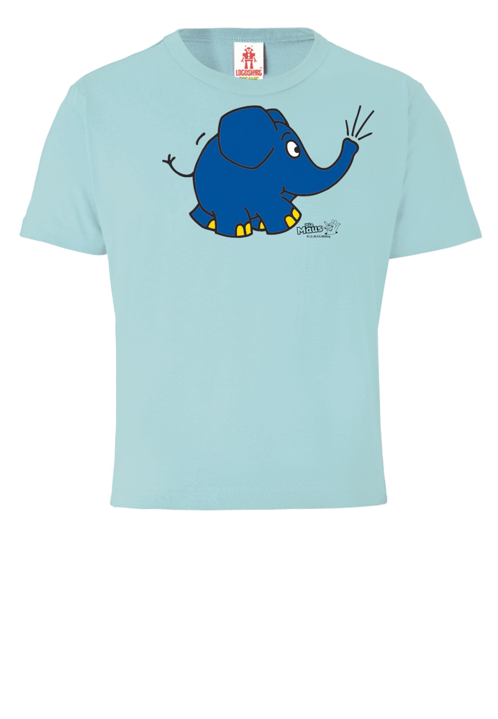 coolem online bestellen BAUR - | der mit »Sendung LOGOSHIRT mit Maus Elefant Törö«, Print T-Shirt