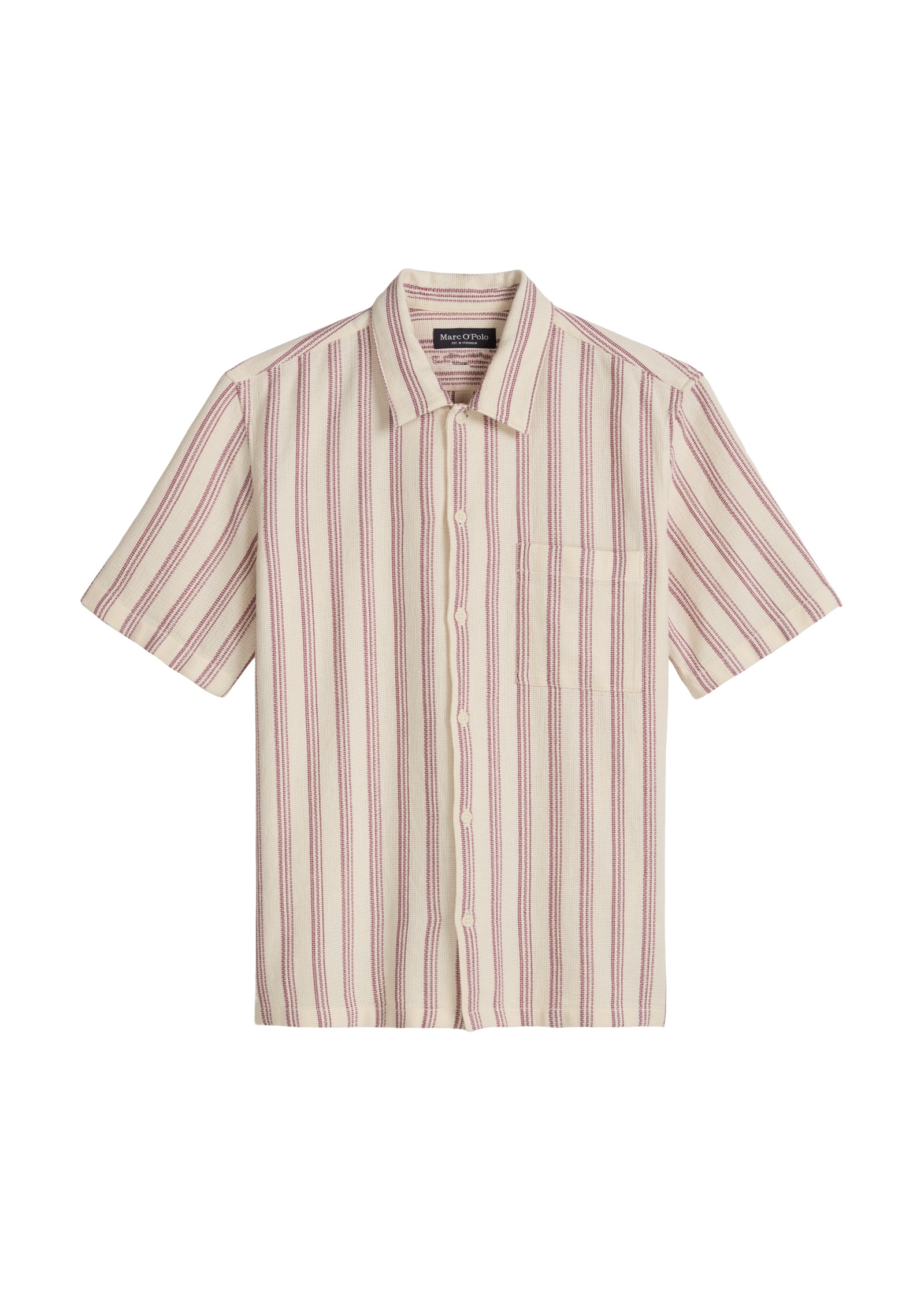 Marc O'Polo Kurzarmhemd »aus Bio-Baumwolle in Leno-Weave«