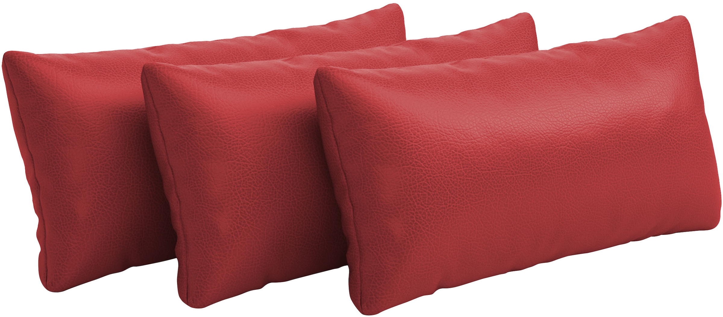 Auflagekissen SIT & MORE, B:65cm H:25cm T:12cm, rot, Polsterauflagen, "Amica", zur Auswahl Sets mit 2 oder 3 Stück