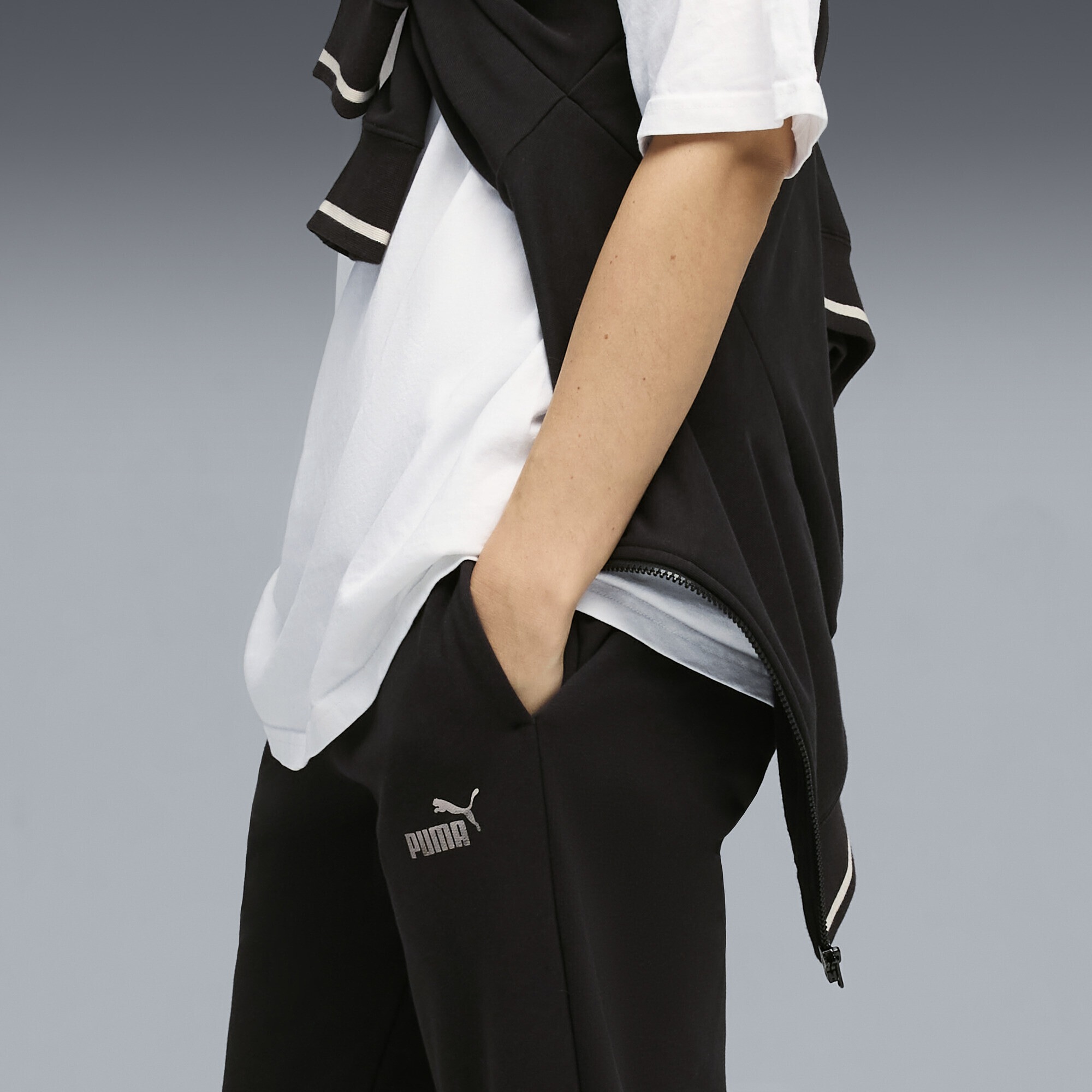 PUMA Jogginganzug »Metallic Trainingsanzug mit Reißverschluss Damen«