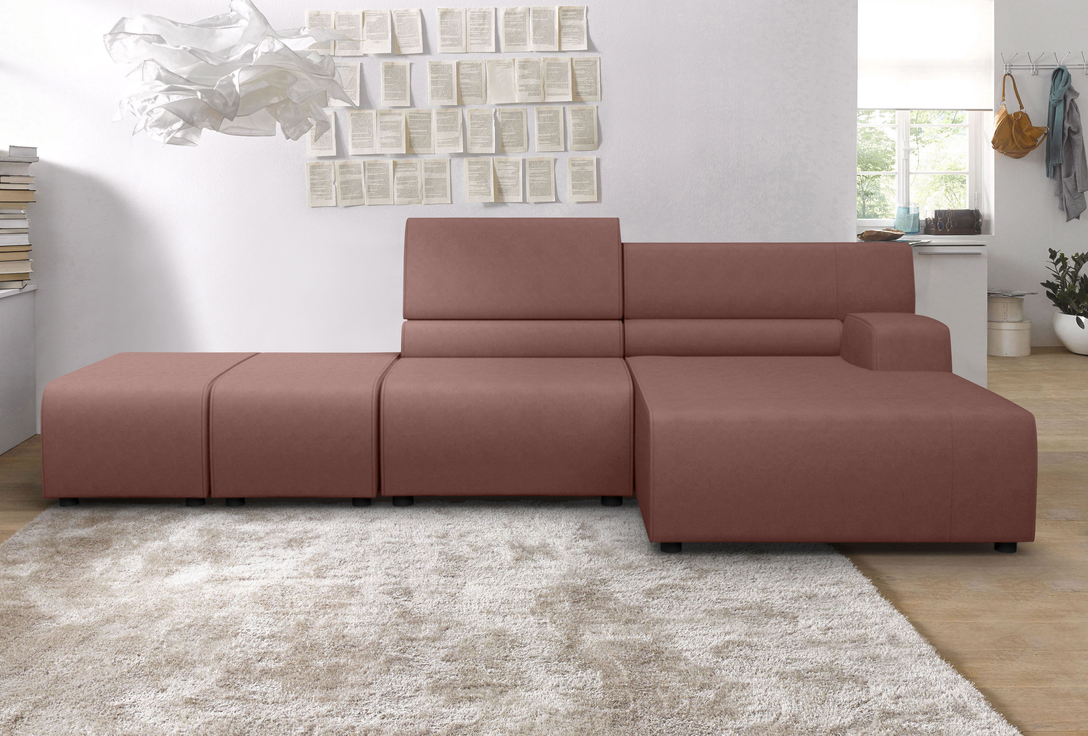 Egoitaliano Ecksofa "Babouche, Designsofa mit außergewöhnlichem Sitzkomfort zum Wohlfühlen"