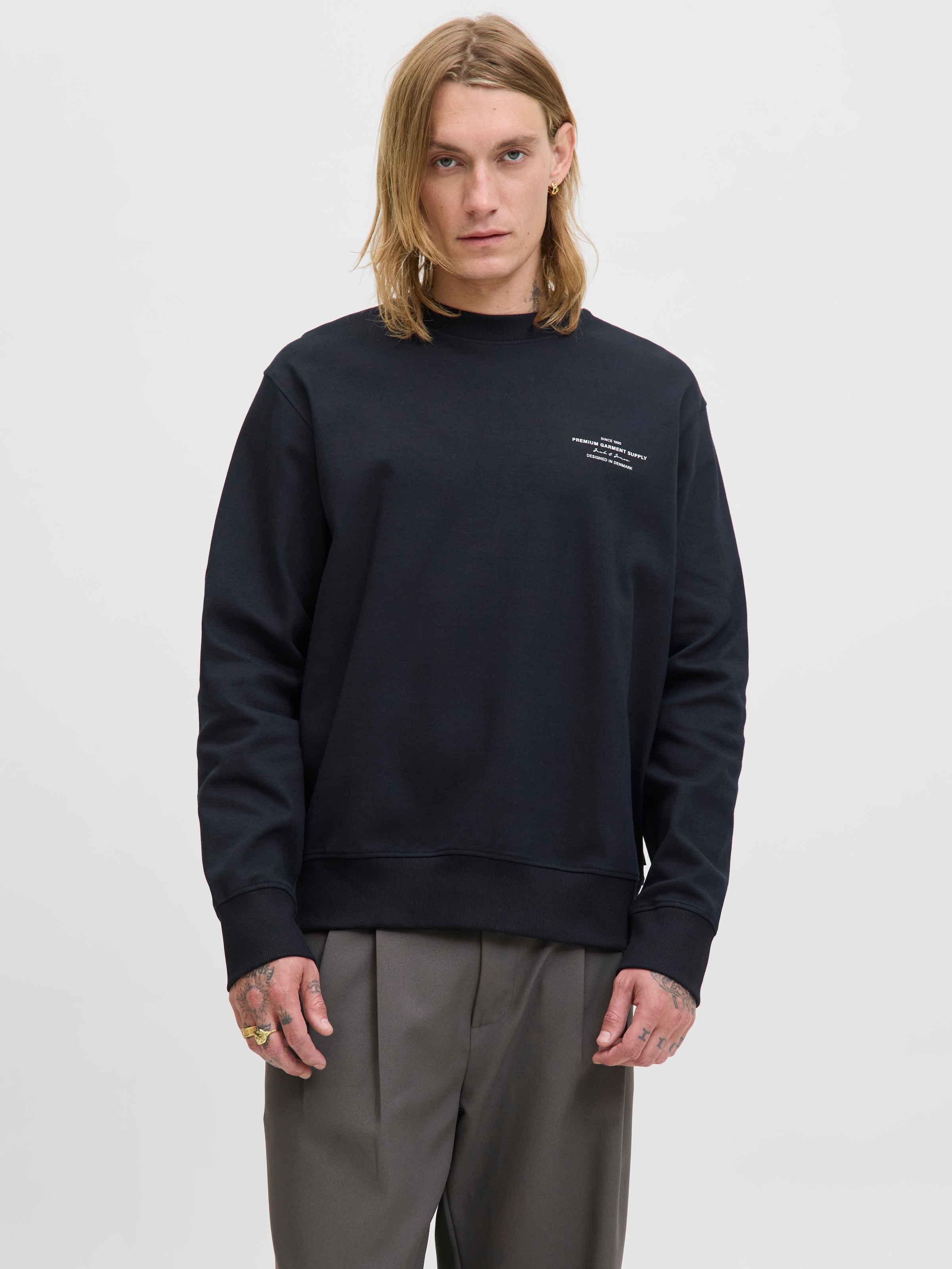 Jack & Jones Sweatshirt "JPRBLACHAD BRANDING SWEAT CREW NECK LN" günstig online kaufen