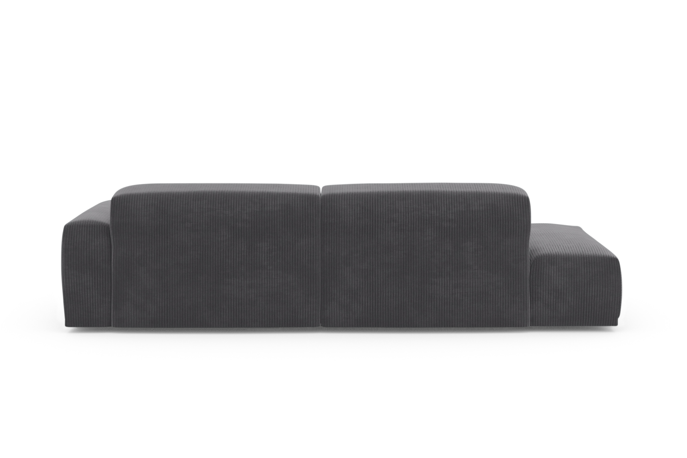 TRENDMANUFAKTUR Ecksofa Braga, aus 2 Teilen, moderner Cord-Stoff