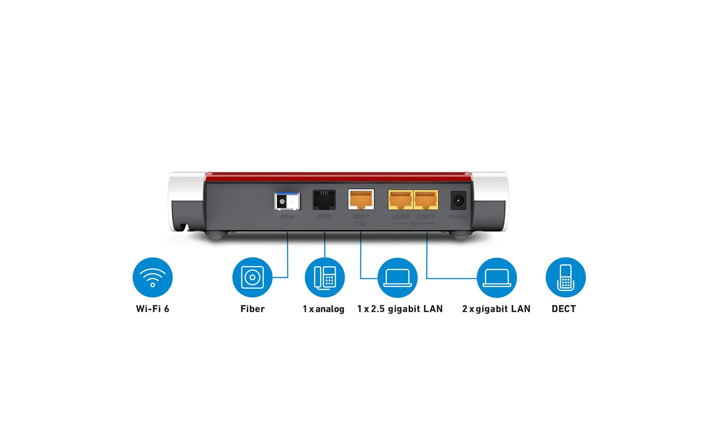   WLAN-Router »FRITZ! FTTH-Router FRITZ!Box 5530 Fiber mit AON SFP«