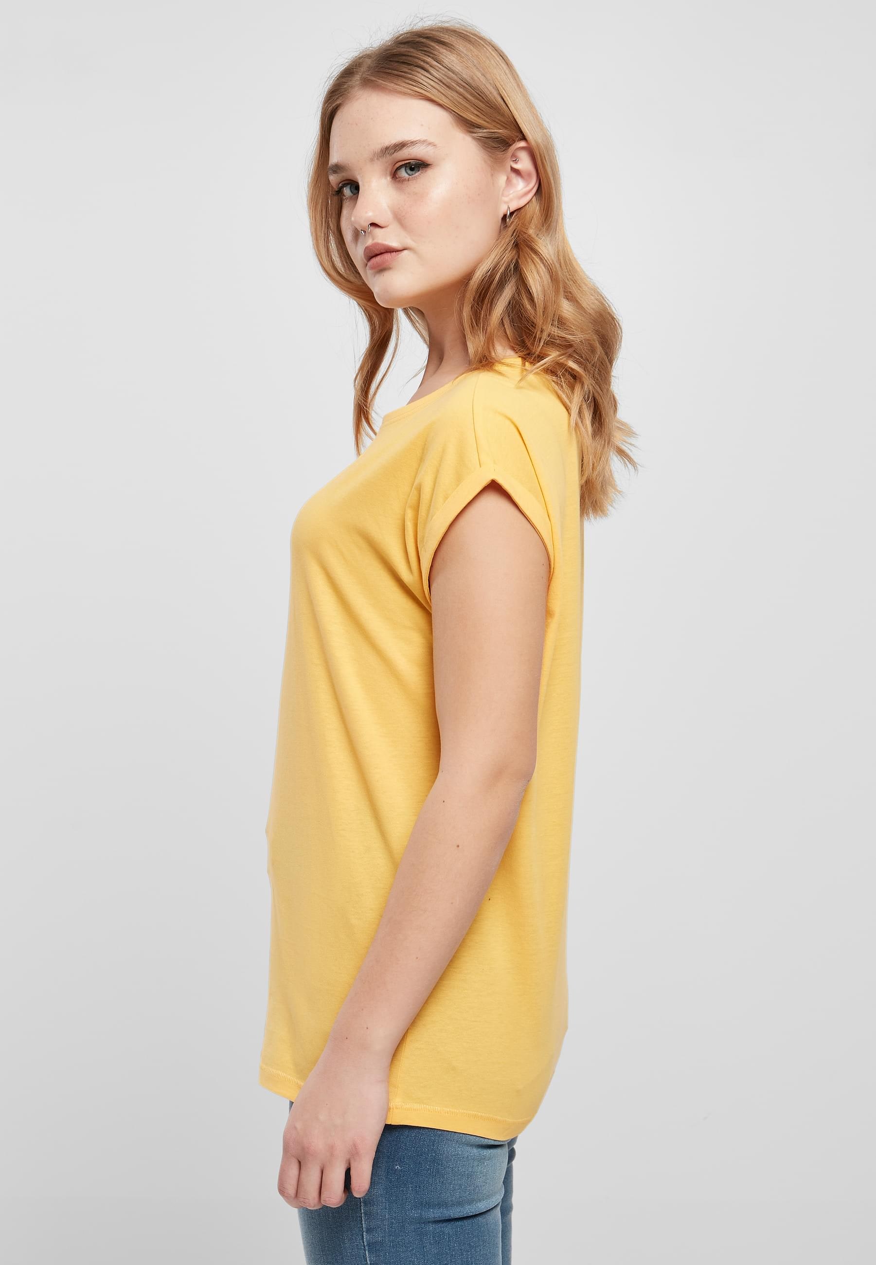 URBAN CLASSICS Kurzarmshirt »Urban Classics Damen Ladies Extended Shoulder Tee«, (1 tlg.)