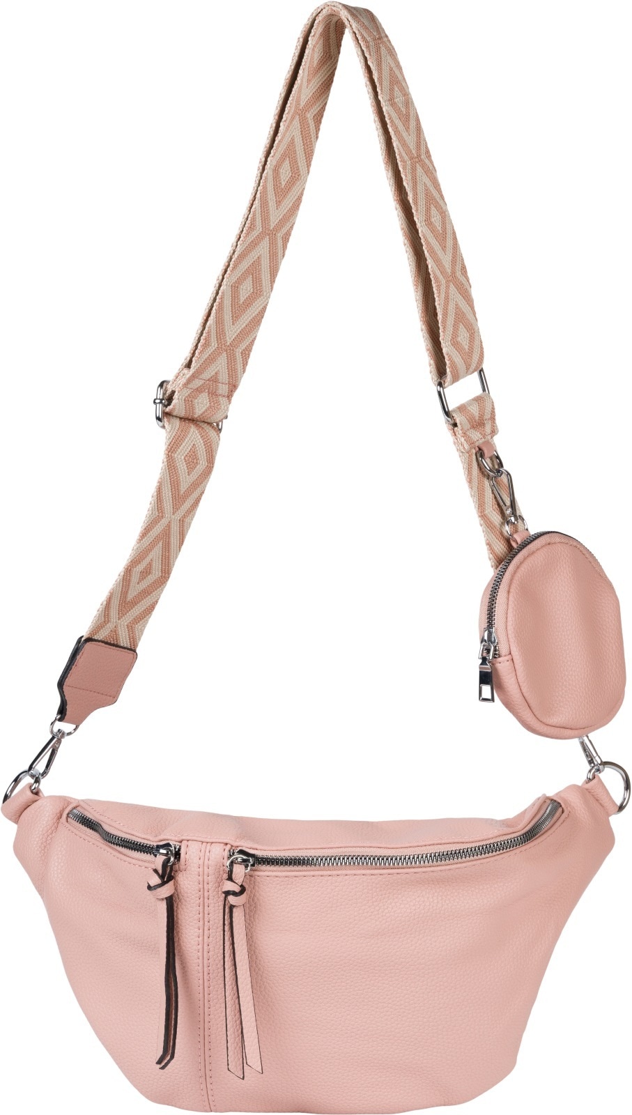 styleBREAKER Umhängetasche "Halbmond Crossbody Bag Set 3-Teilig"