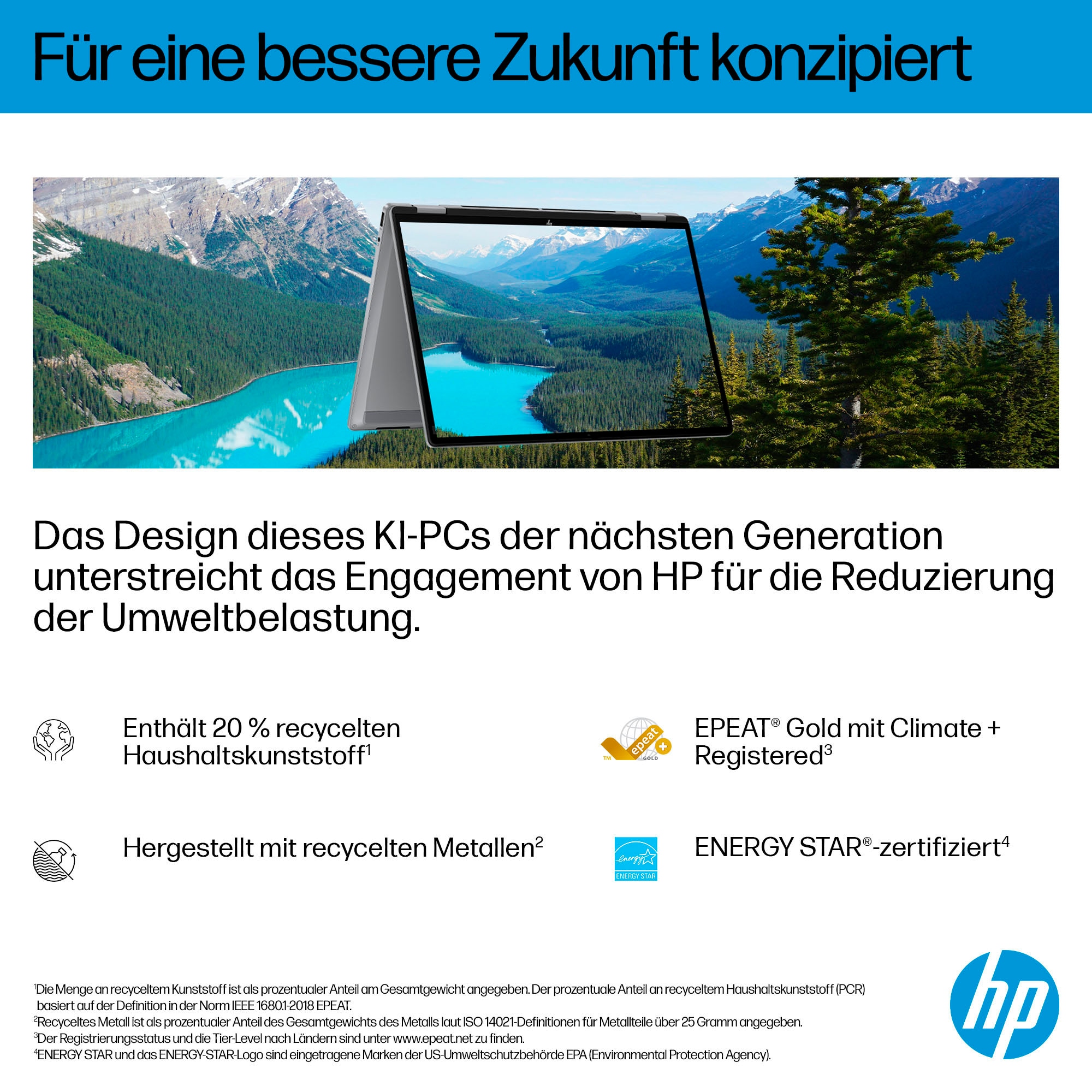 HP Convertible Notebook »OmniBook X Flip 14-fk0078ng«, 35,6 cm, / 14 Zoll, AMD, Ryzen™ AI 7, Radeon 860M, 1000 GB SSD