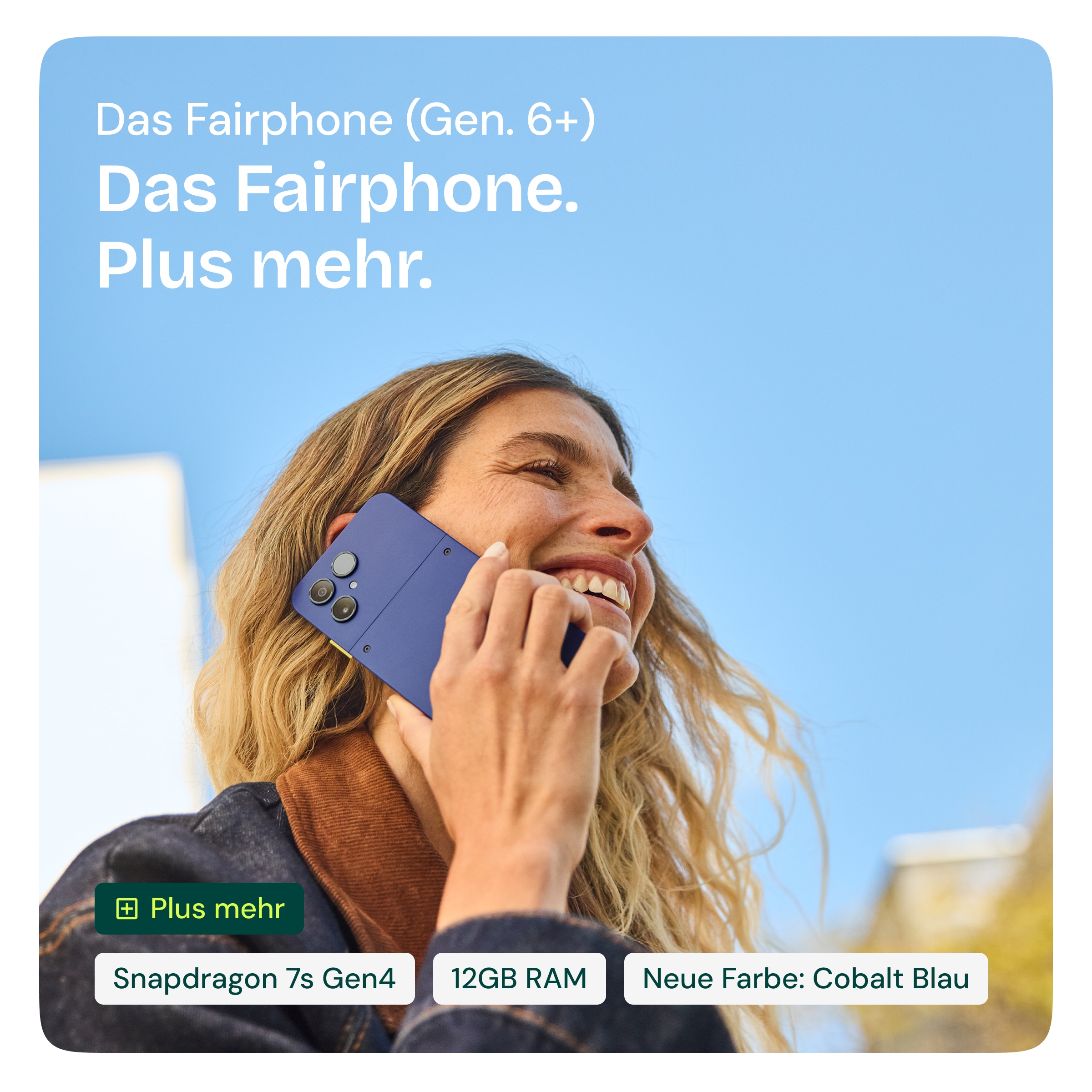 Fairphone Smartphone »Das Fairphone Gen. 6+ 12GB/256GB« horizon black