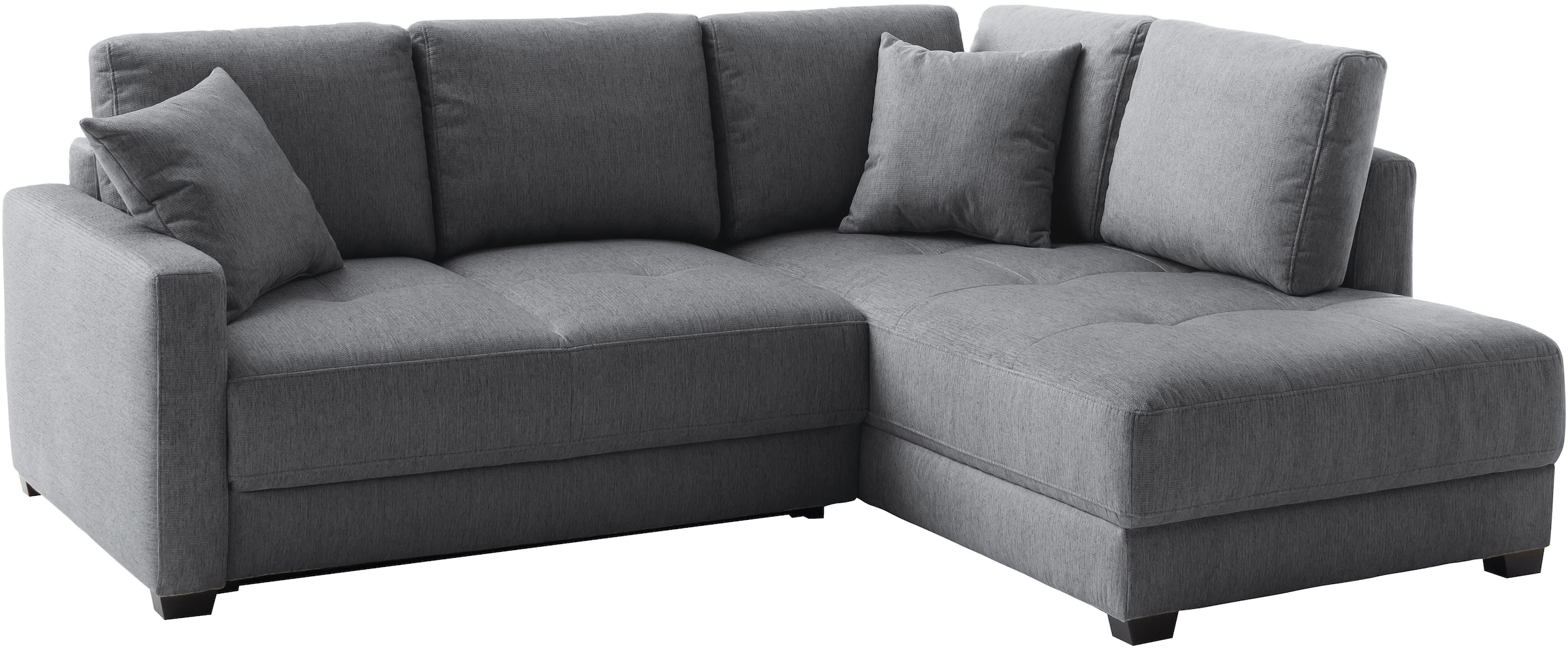 Mr. Couch Ecksofa »Pierre, L-Form mit Taschenfederkern« mit DuraSpring-Taschenfederkern bis 140 kg belastbar