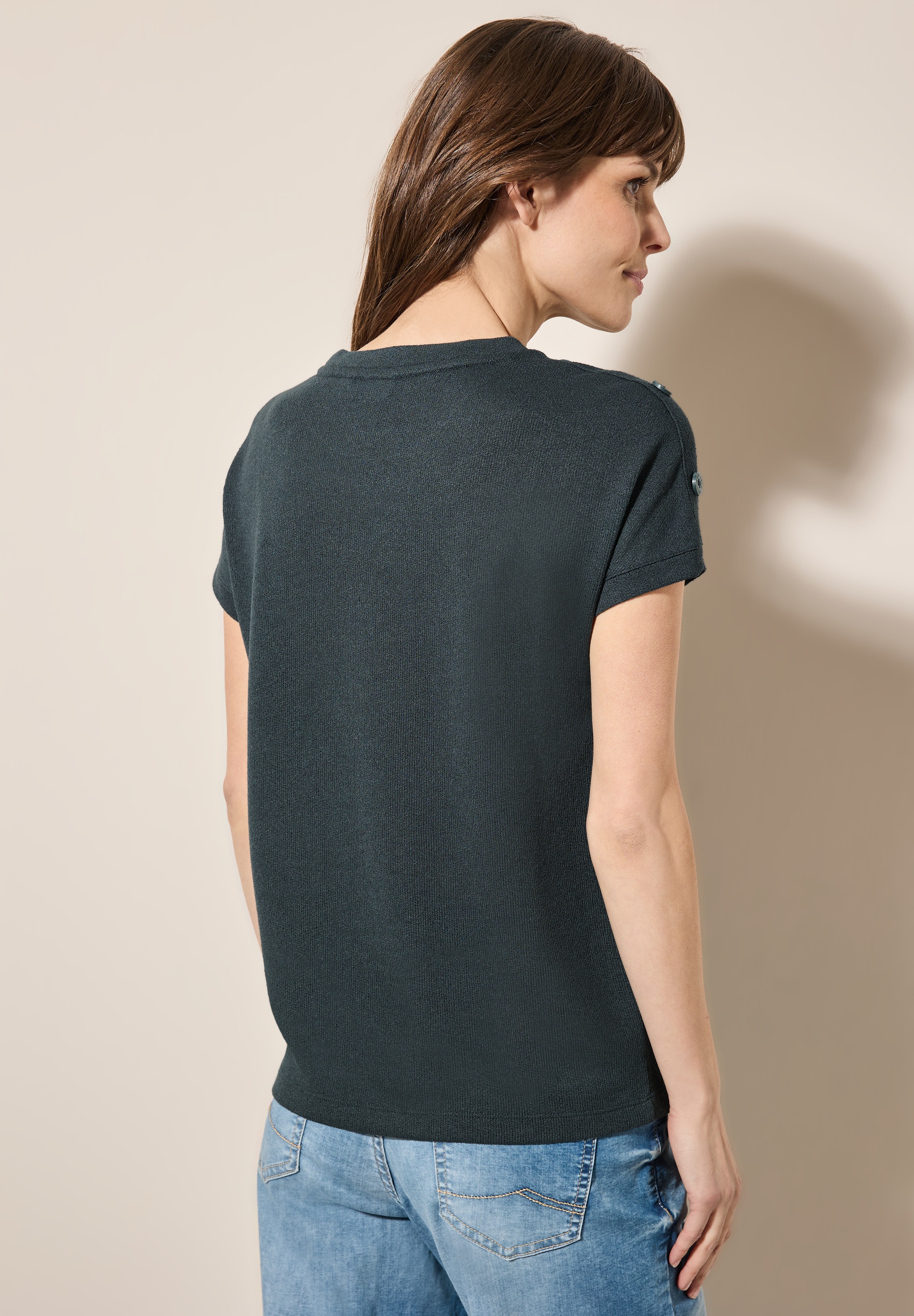 Cecil T-Shirt, aus softem Materialmix