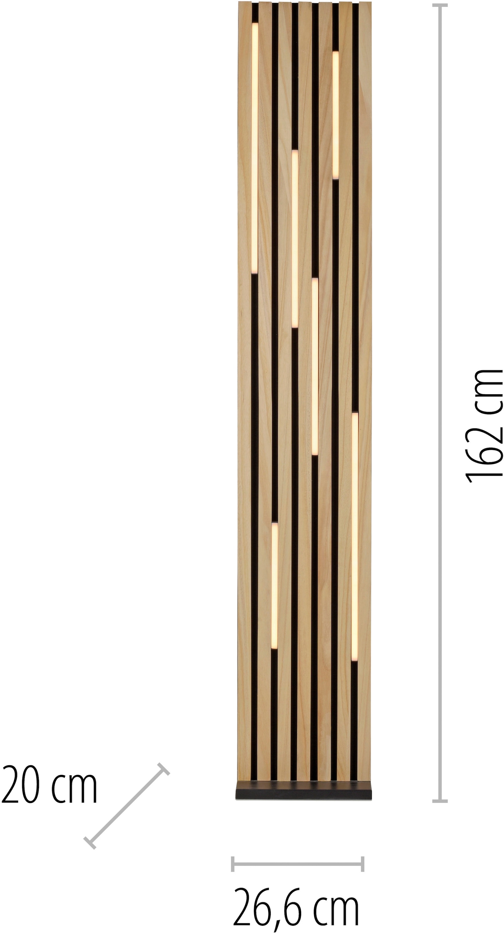 Neuhaus Q SMART HOME LIGHTS LED Stehlampe »Q-AKUSTIK« LED-Board 1 Stk. warmweiß - kaltweiß