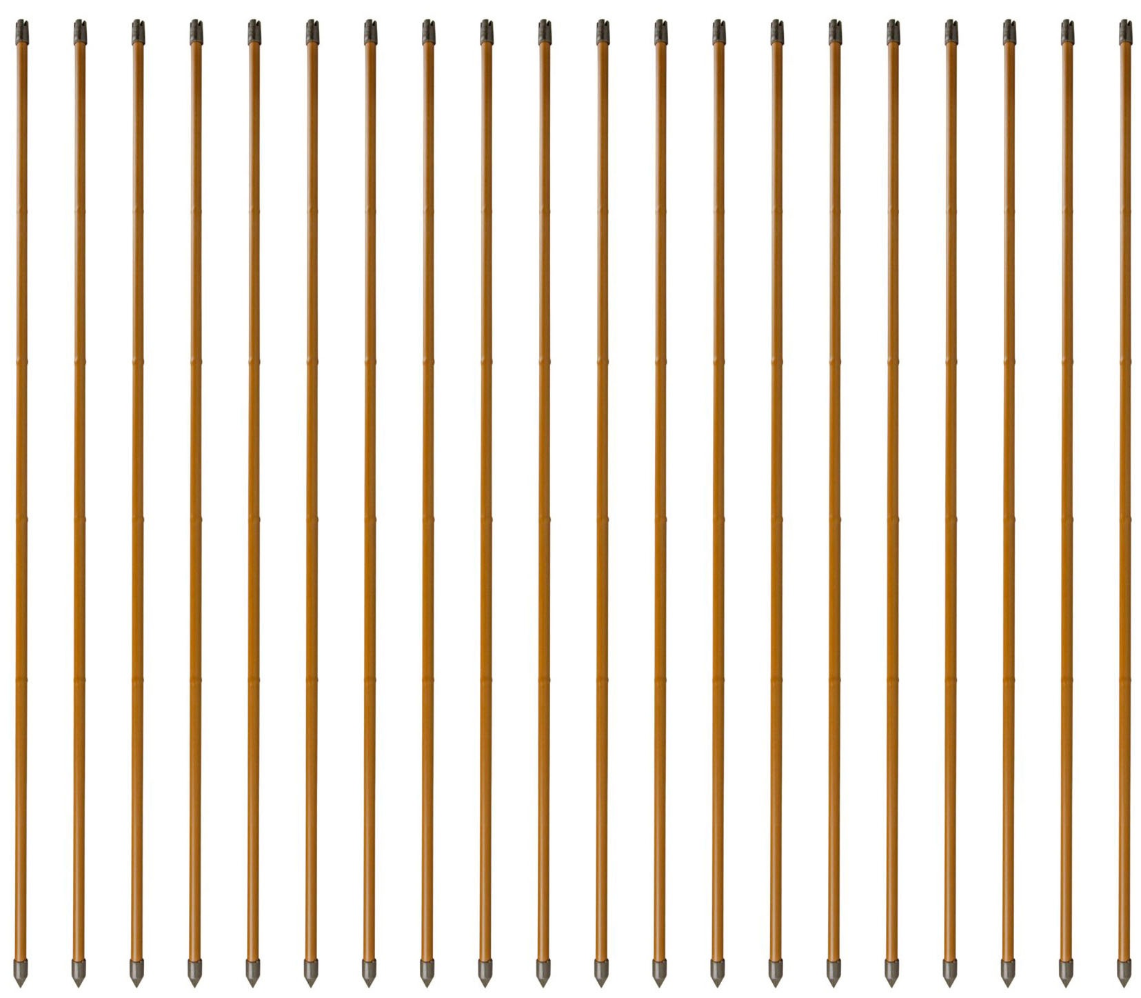 Windhager Rankhilfe, (Set, 20 St.), Stahlpflanzstäbe in Bambusoptik, H: 120 cm