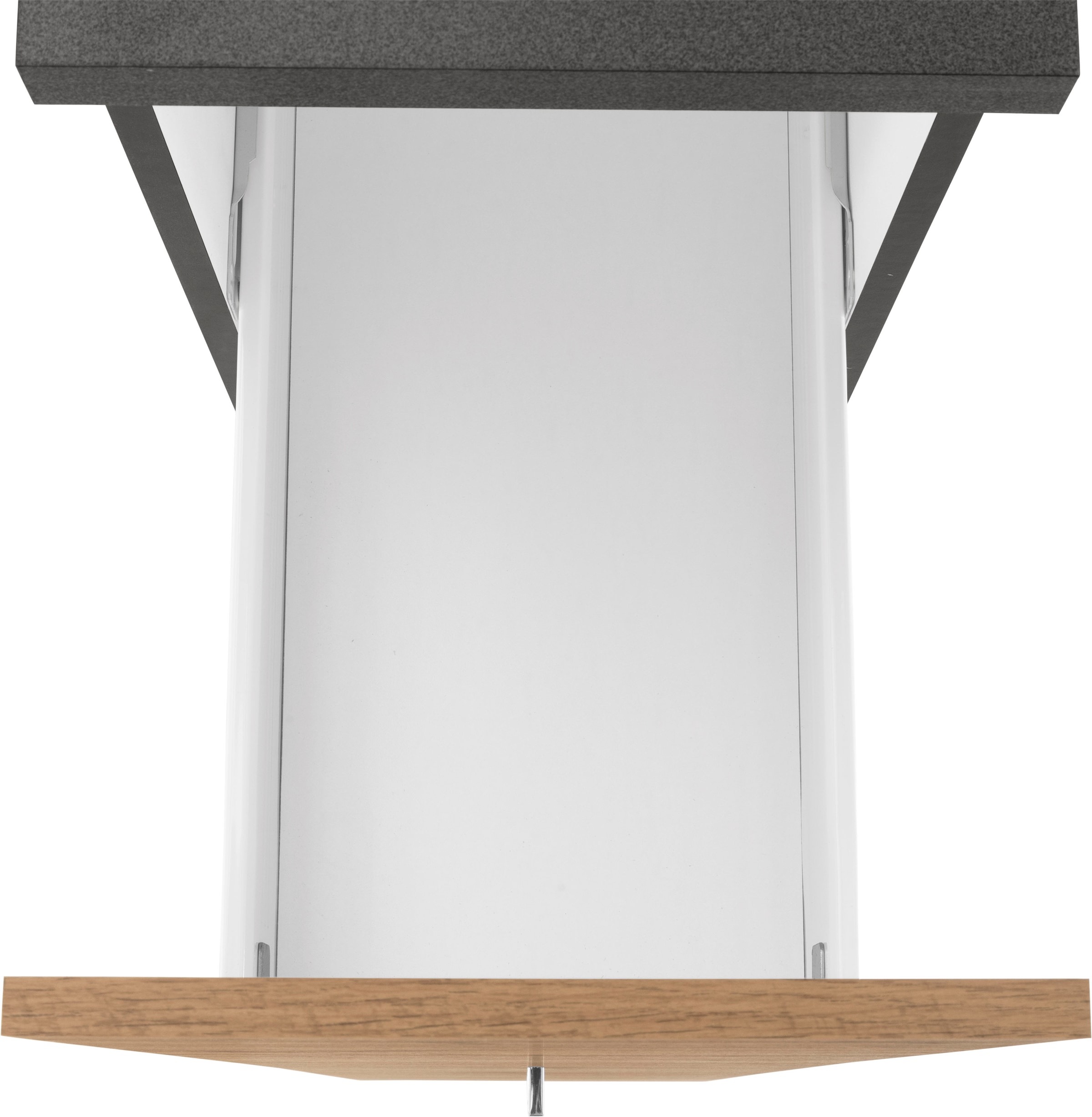 KOCHSTATION Apothekerschrank »KS-Colmar«, 30 cm breit, 165 cm hoch, mit 3 Ablagen, mit Metallgriff