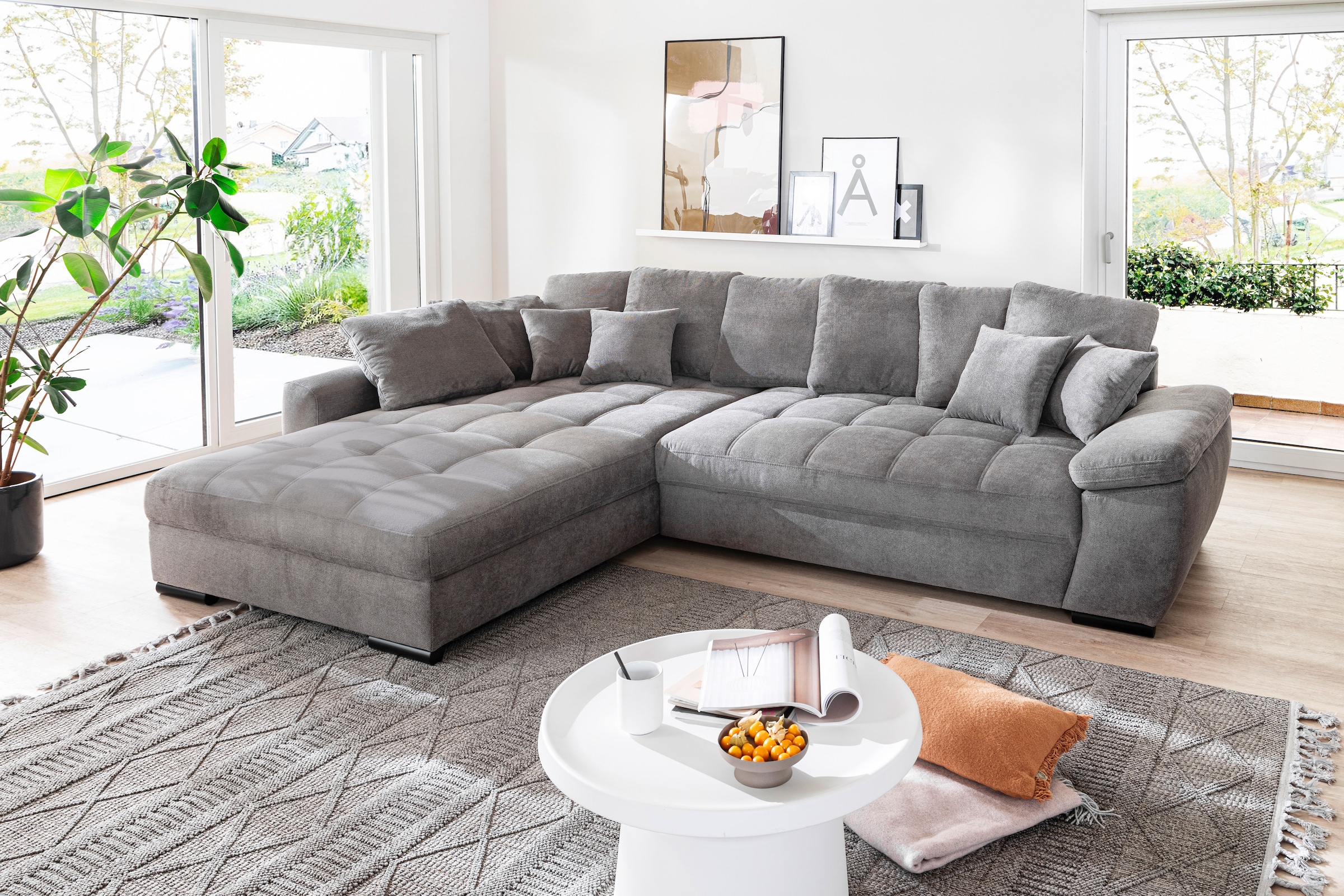 Mr. Couch Ecksofa »Richmond, L-Form mit Kaltschaum«