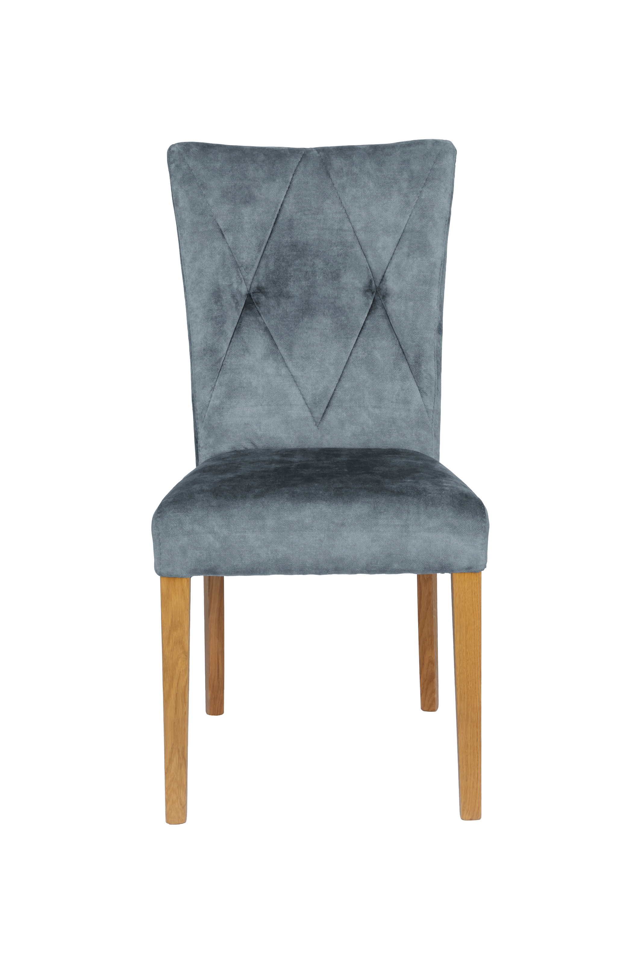 Home affaire 4-Fußstuhl »Diamond«, (Set), 2 St., Samtvelours, Sitz und Ruecken gepolstert